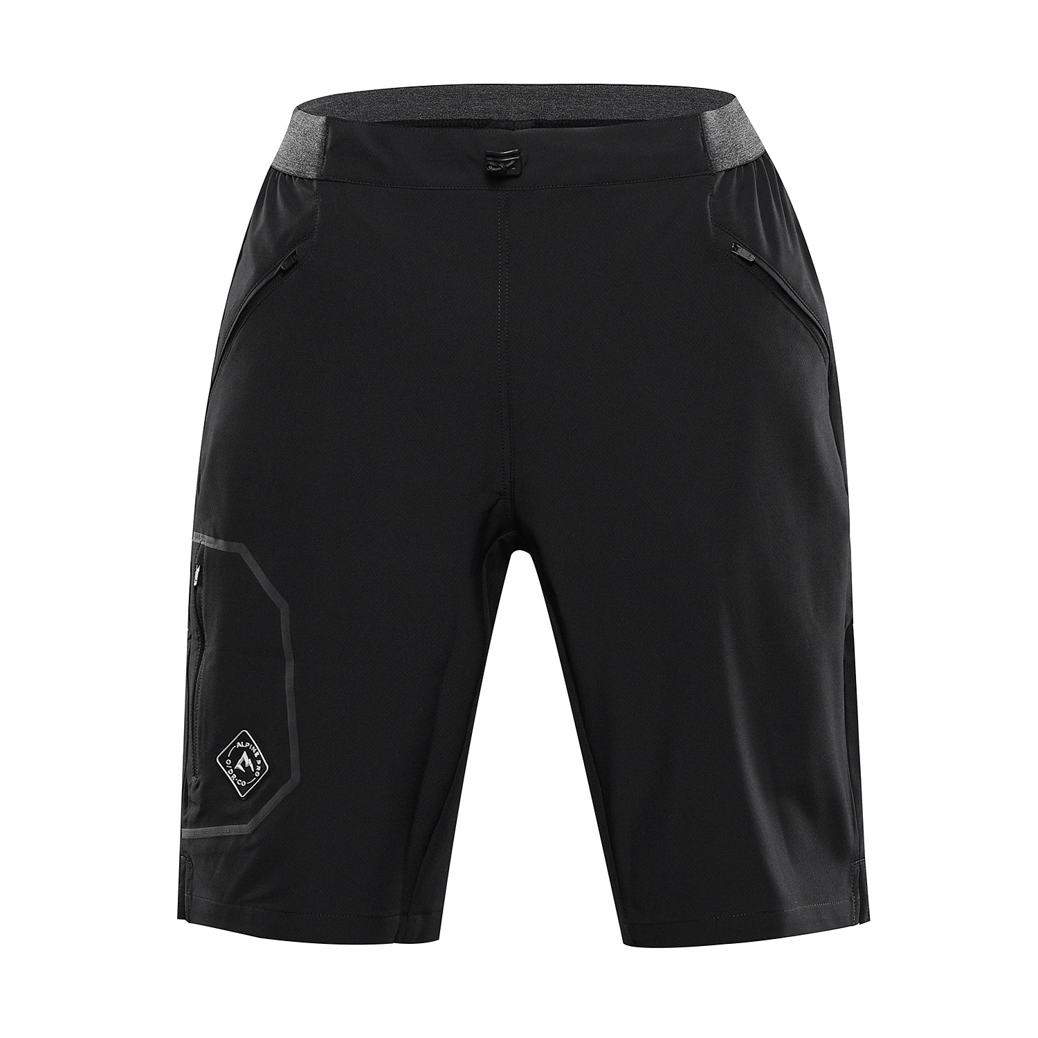 Men's outdoor shorts ALPINE PRO ZAMB black