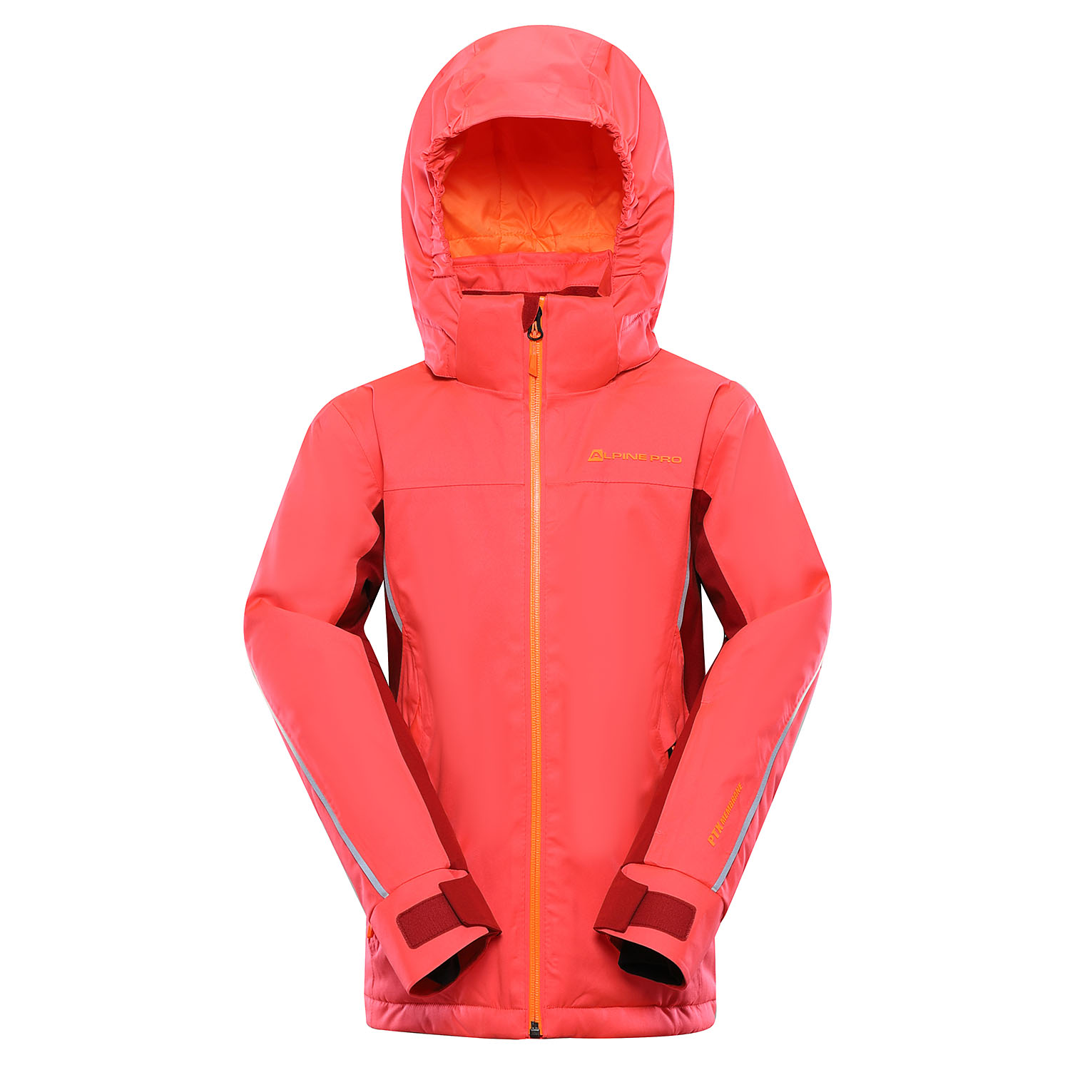 Children's Ski Jacket With PTX Membrane ALPINE PRO GAESO Diva Pink