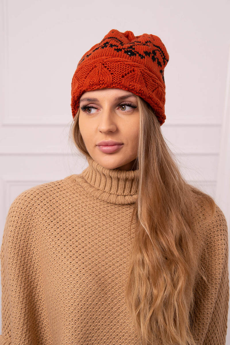 Ladies beanie Kira K374 foxy+black
