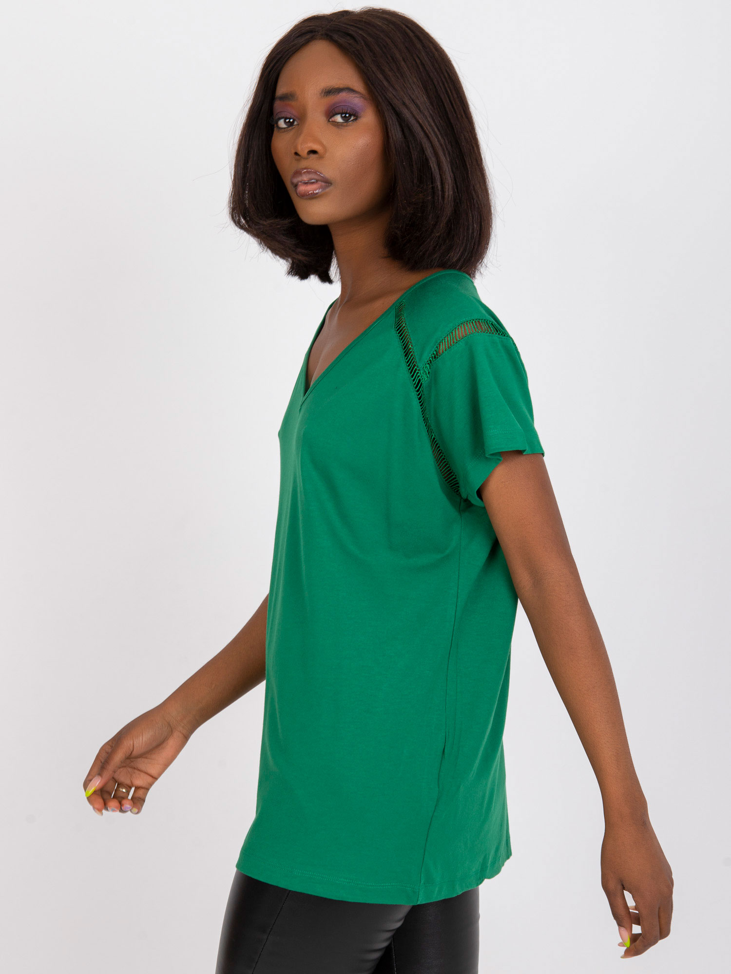 Blouse-FA-BZ-7237.40P-dark Green