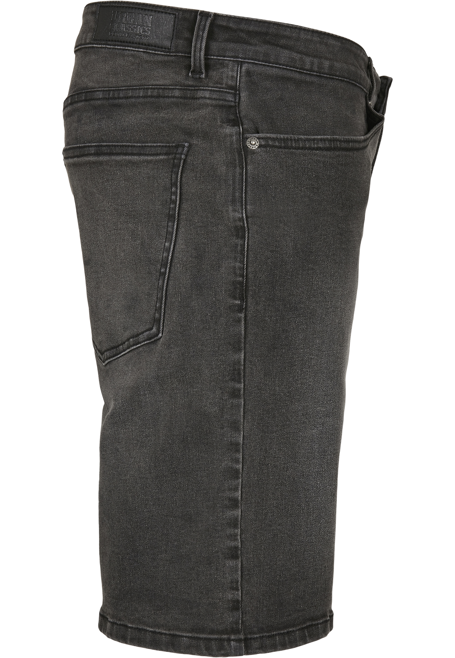 Relaxed Fit denim shorts in genuine black washed
