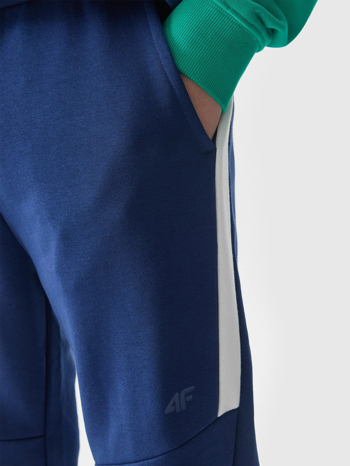 4F jogger sweatpants for boys - navy blue