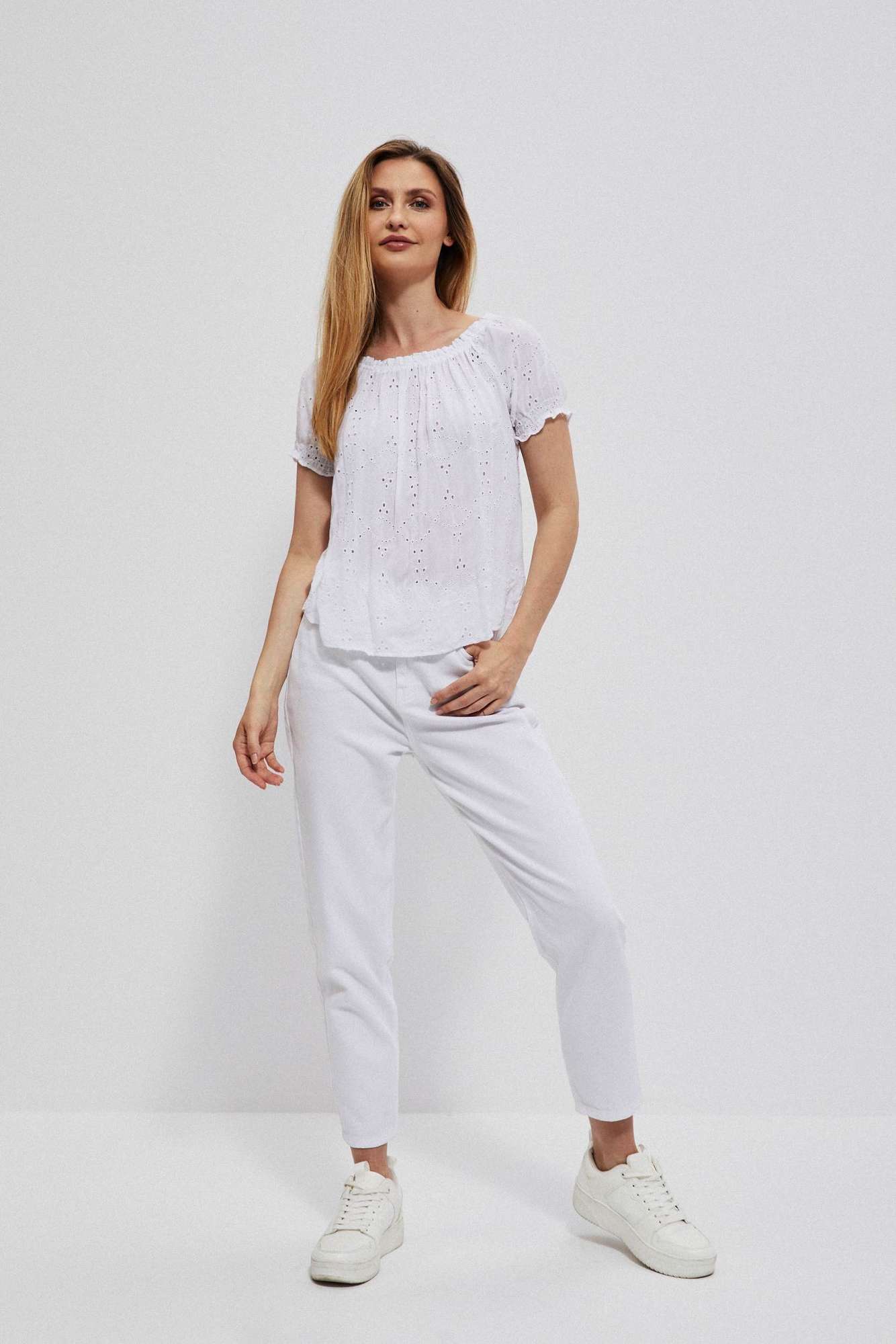 Spanish Flu Open-Shouldered Shirt