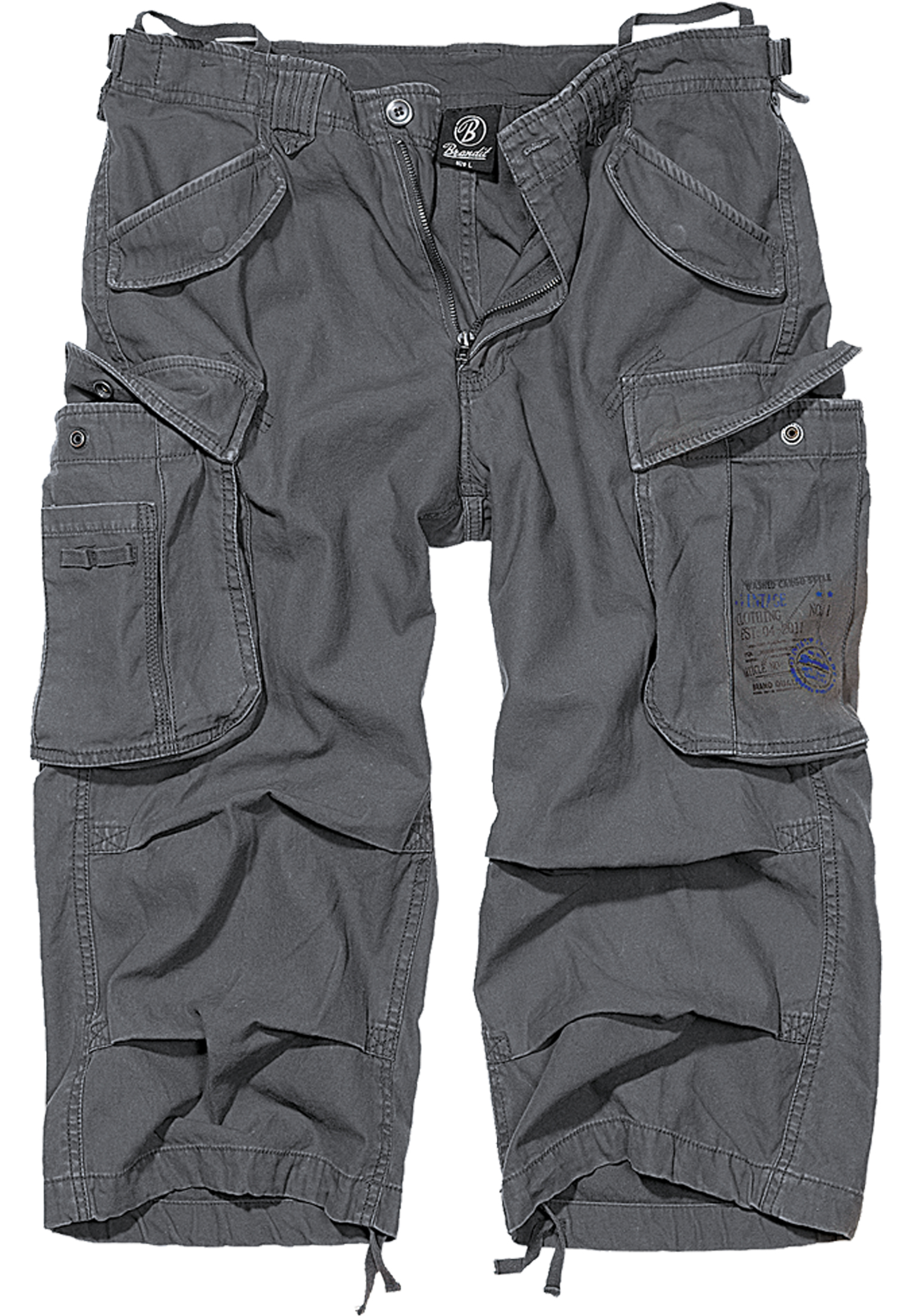 Industry Vintage Cargo 3/4 Charcoal Shorts