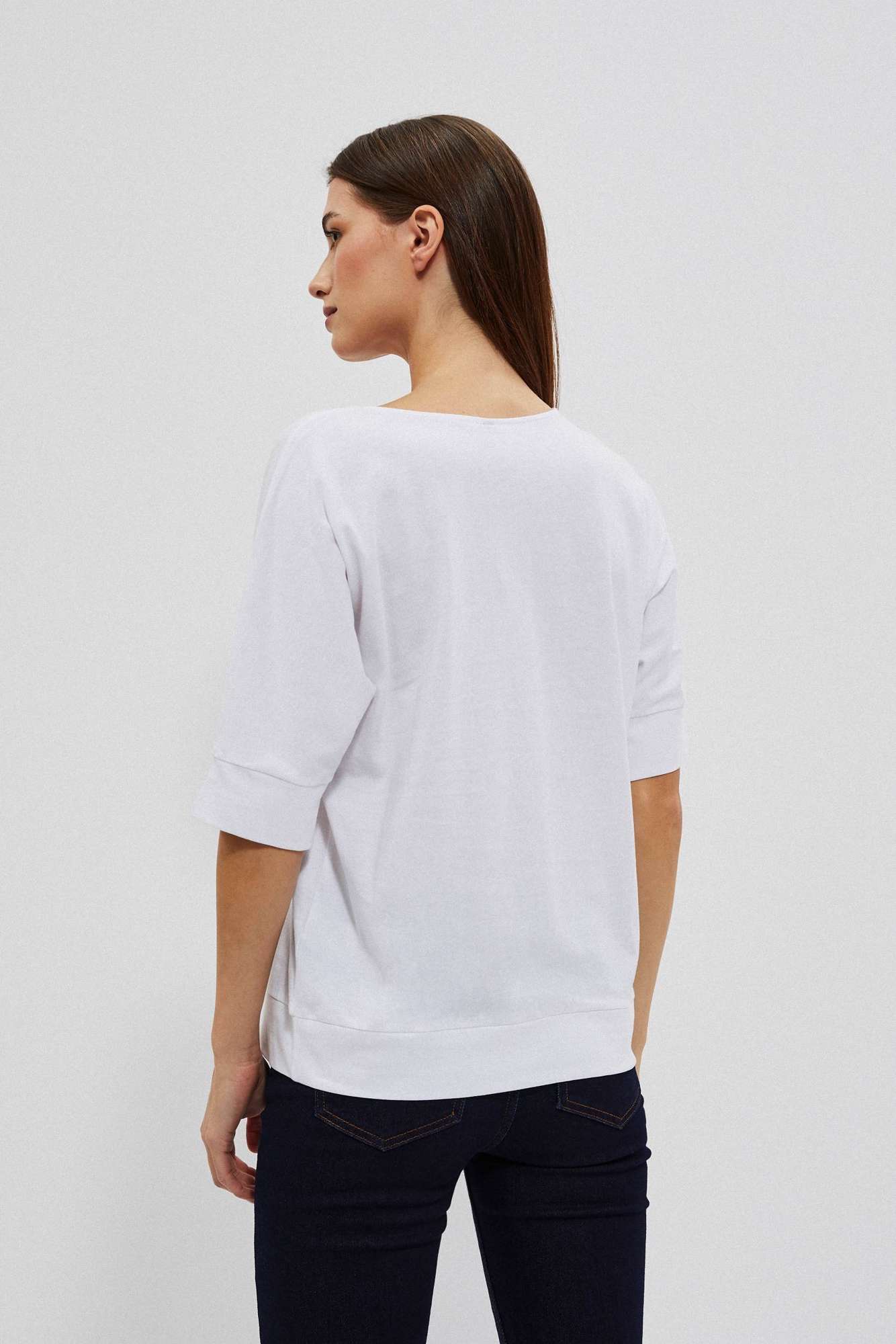 WOMEN'S T-SHIRT L-TS-4030 WHITE