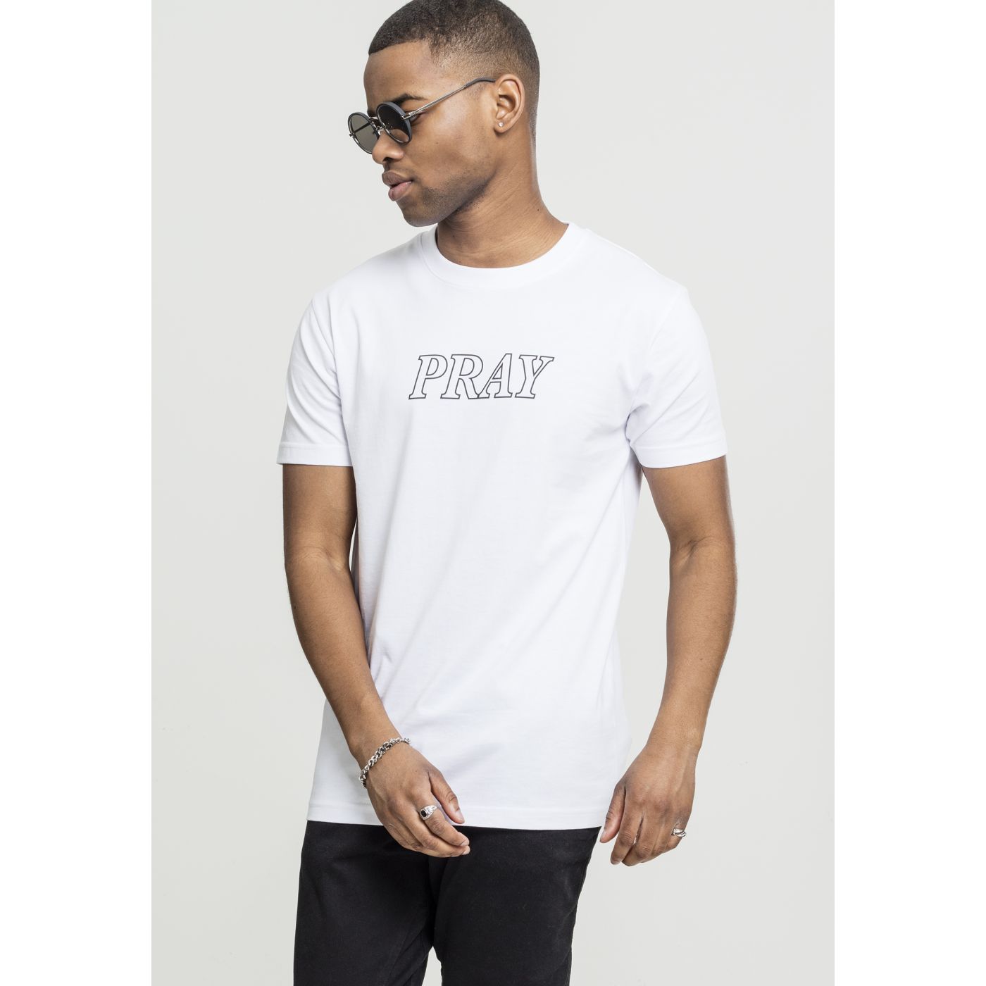 Pray Hands Tee White