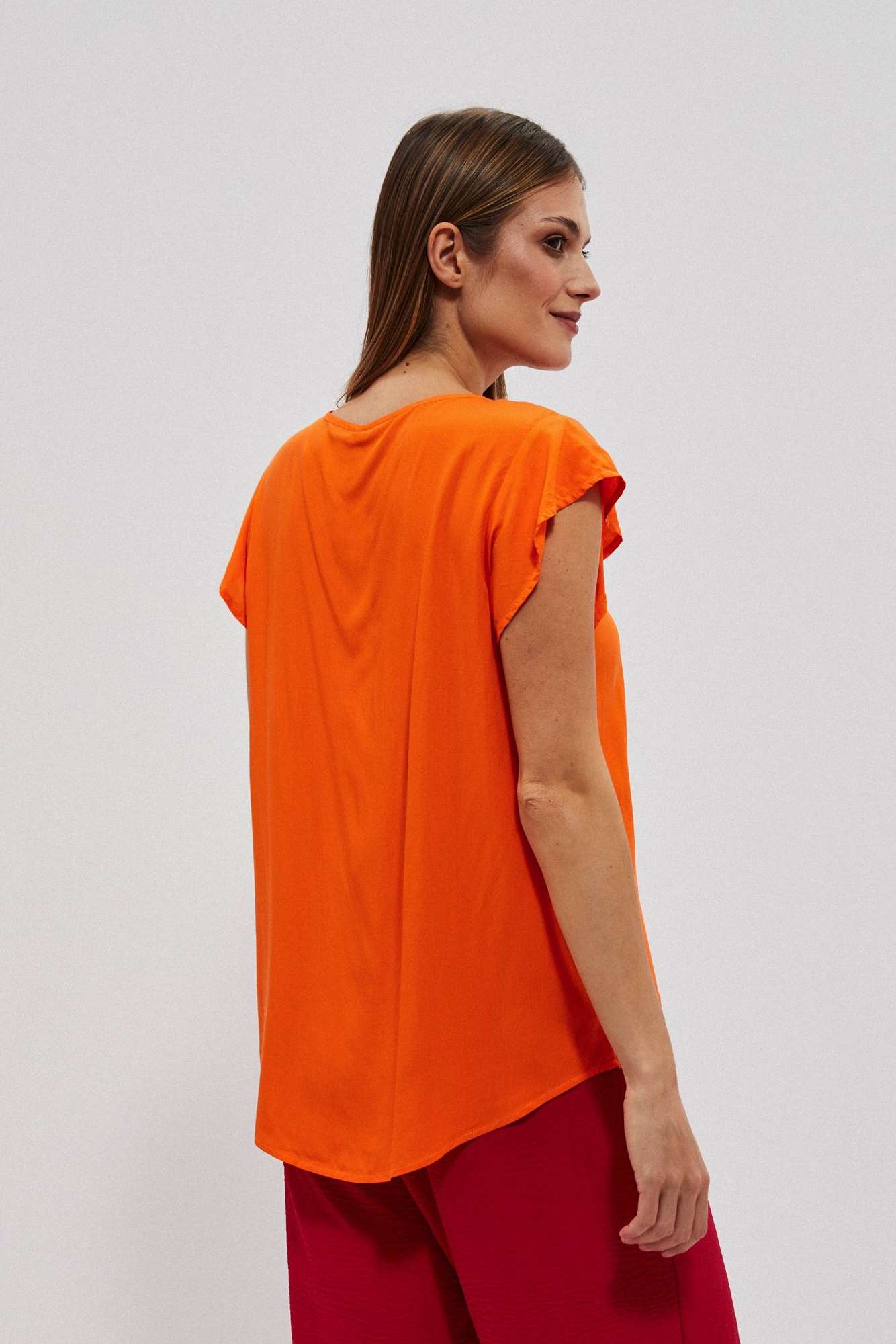 WOMEN'S SHIRT L-KO-4029 ORANGE