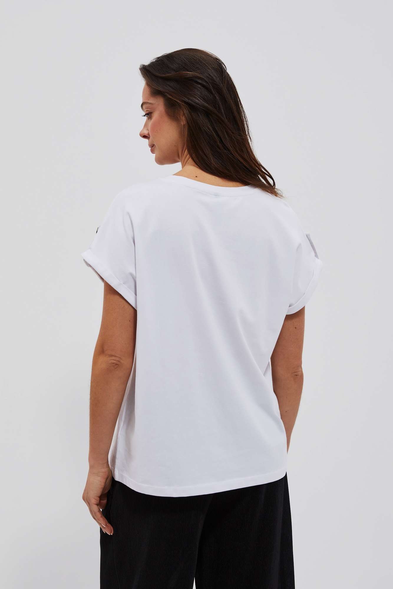 WOMEN'S T-SHIRT L-TS-4086 WHITE