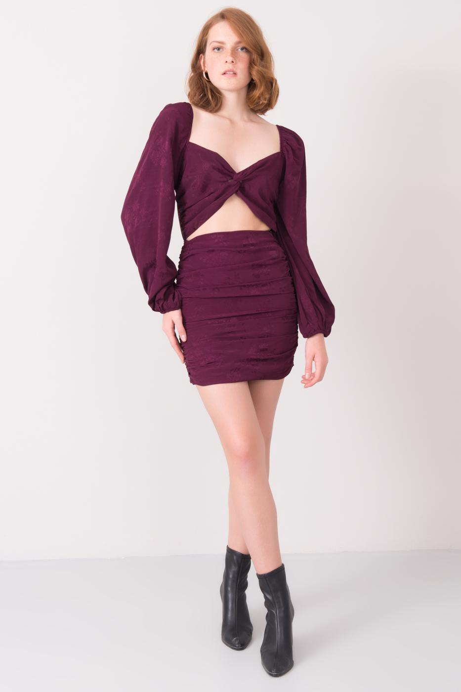 Rochie mini BSL Burgundy