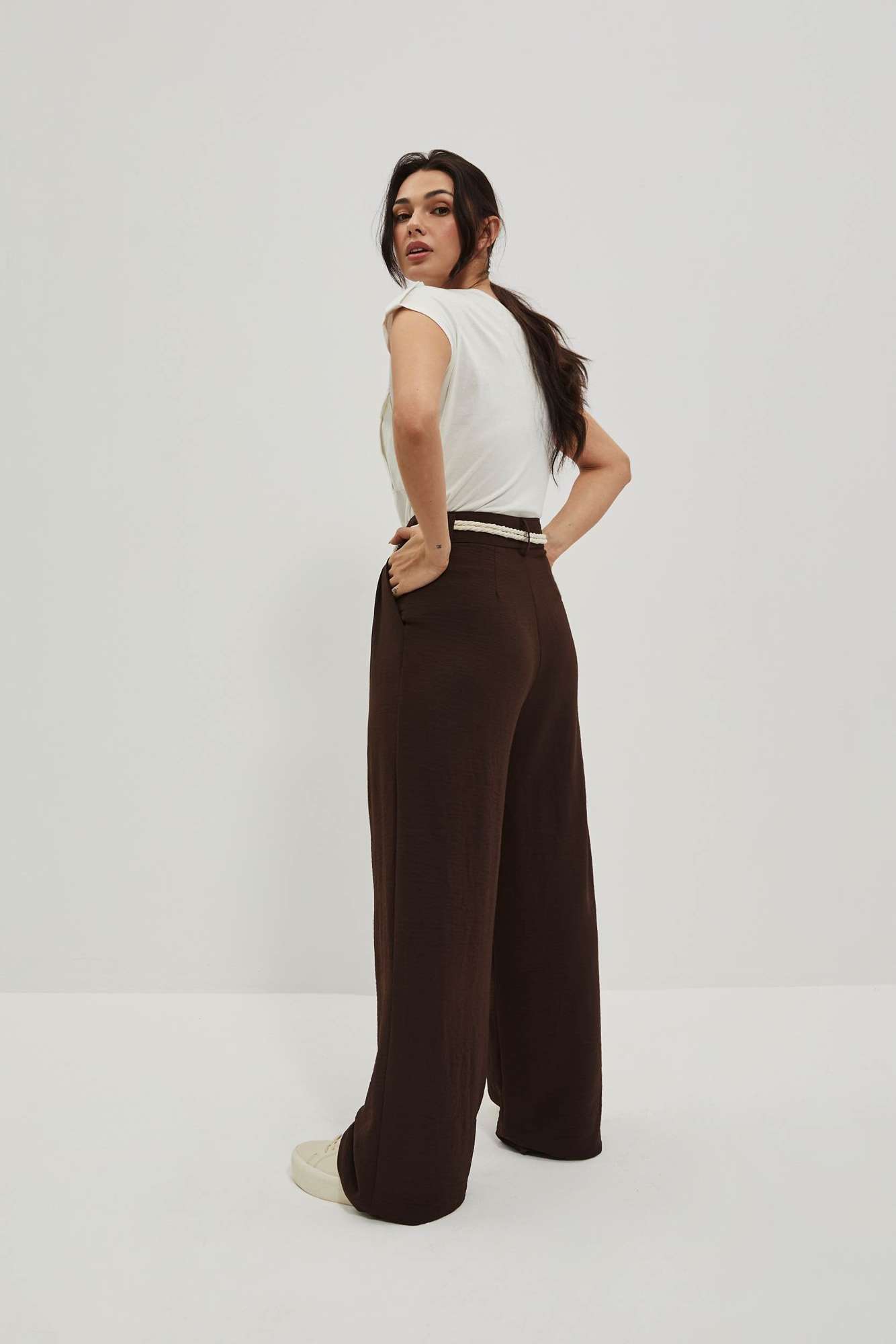 Marisse Women's Trousers L-Sp-4020 D.Oak