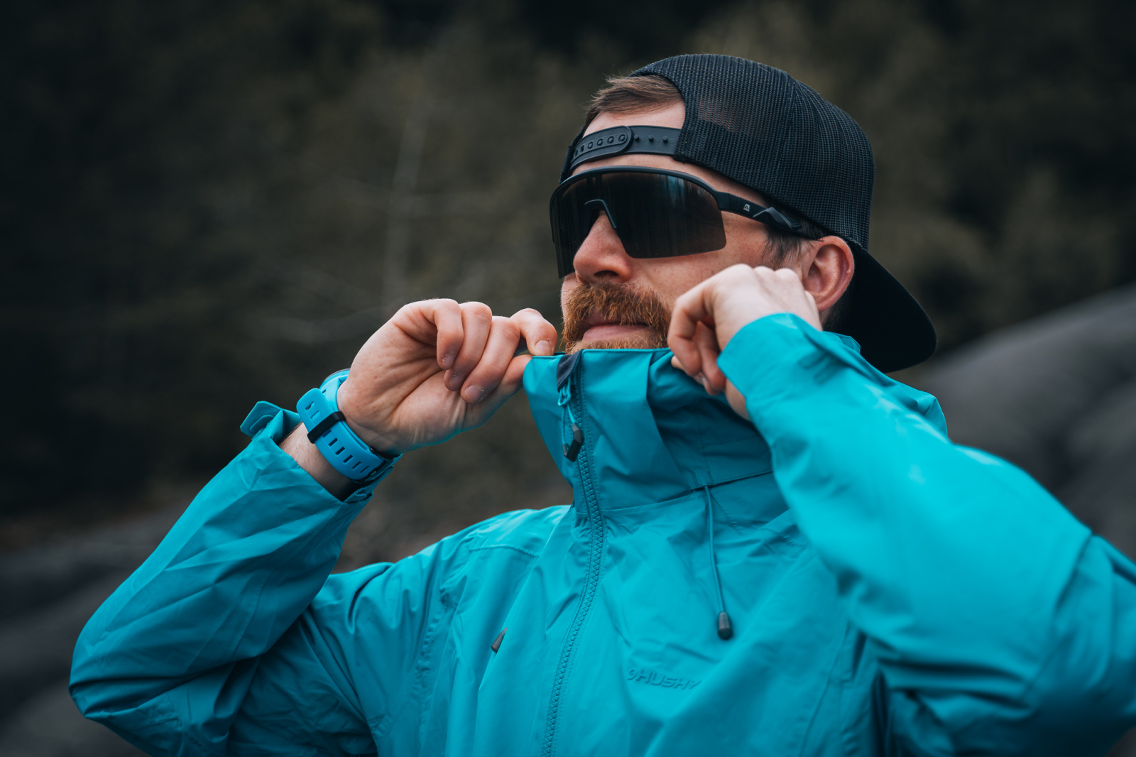 Men's hardshell jacket HUSKY Nelory M grey