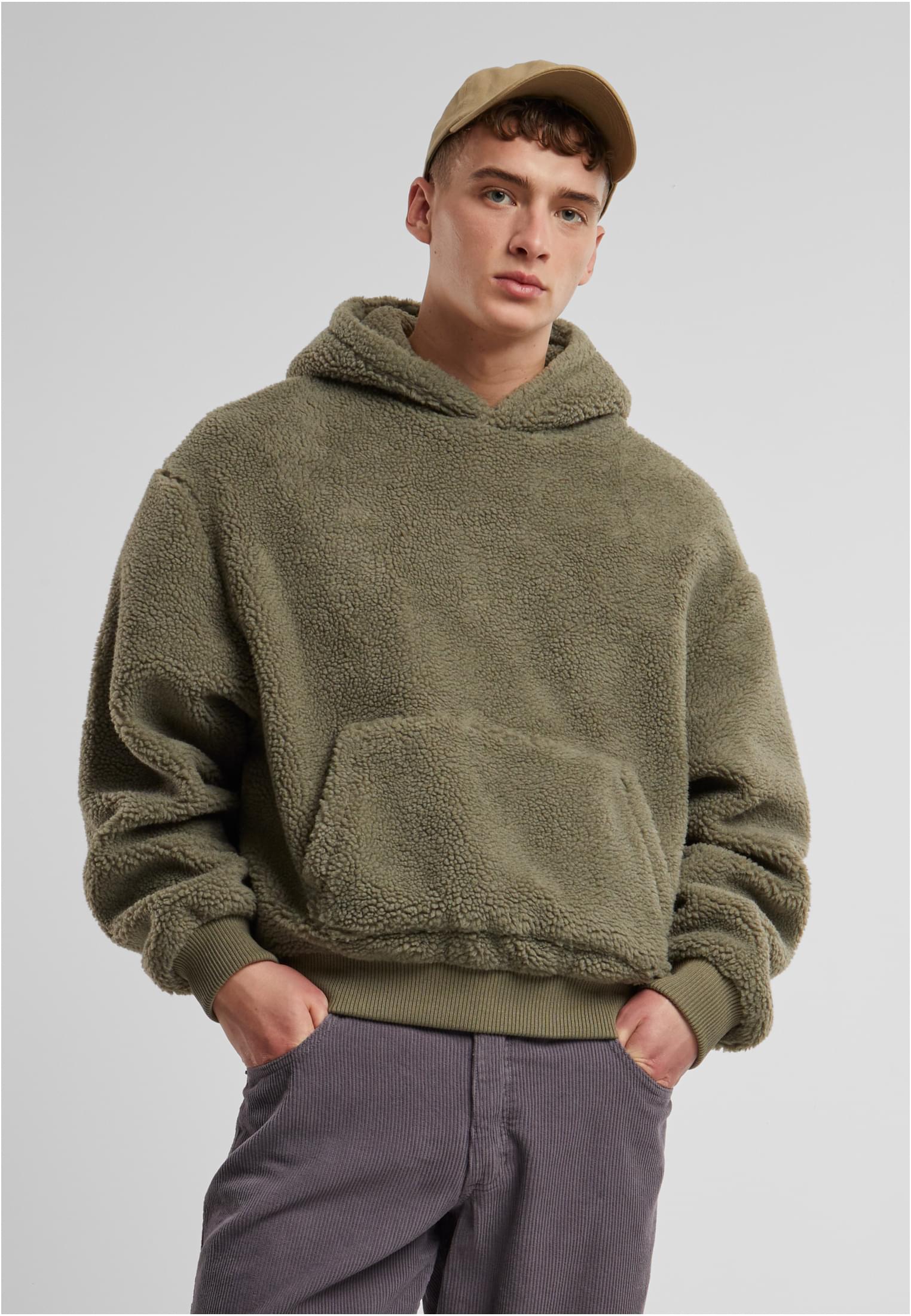 Mens hoodie Teddy Hoody light green