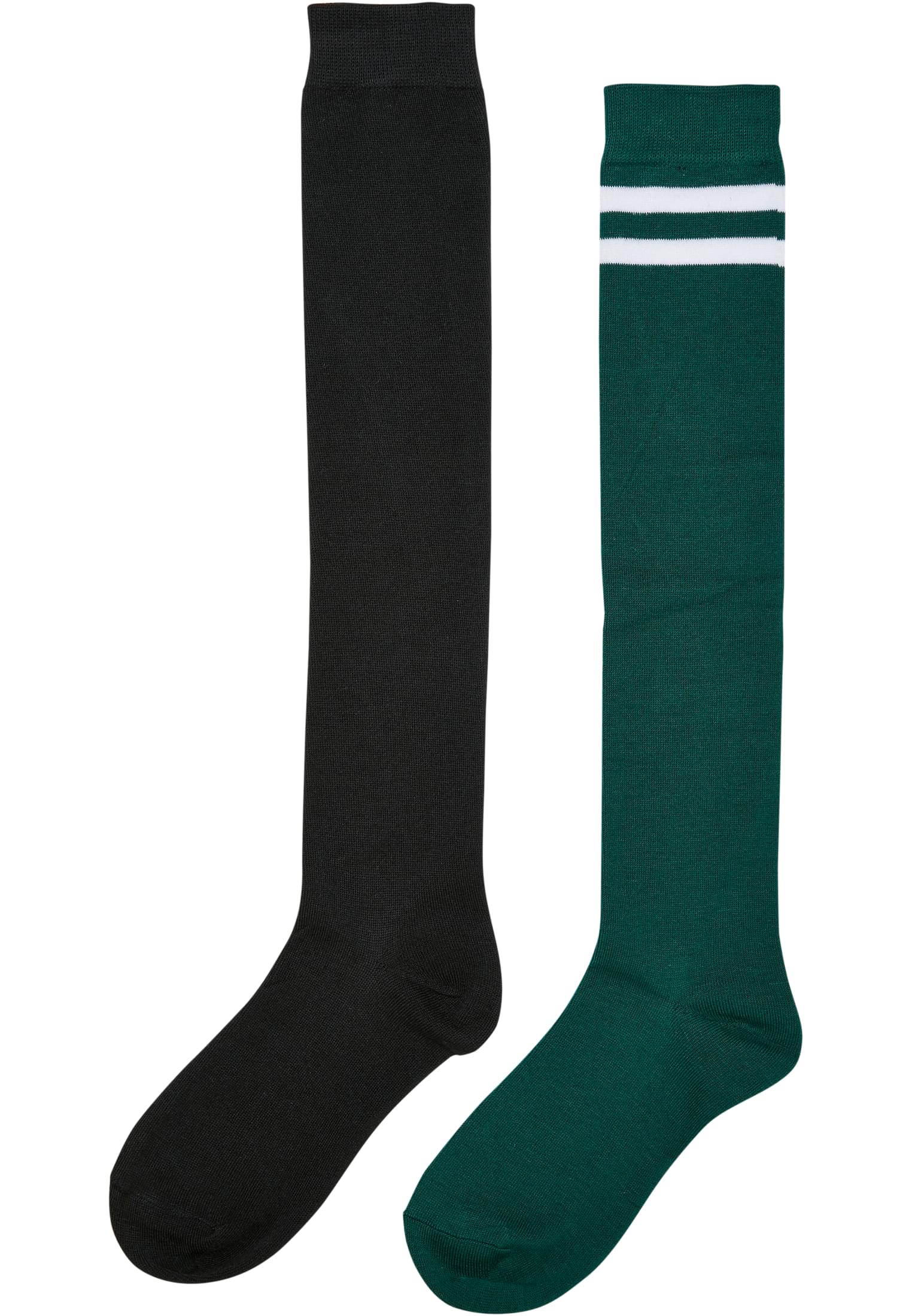 Levně Dámské vysokoškolské ponožky 2-balení černá/jaspisová