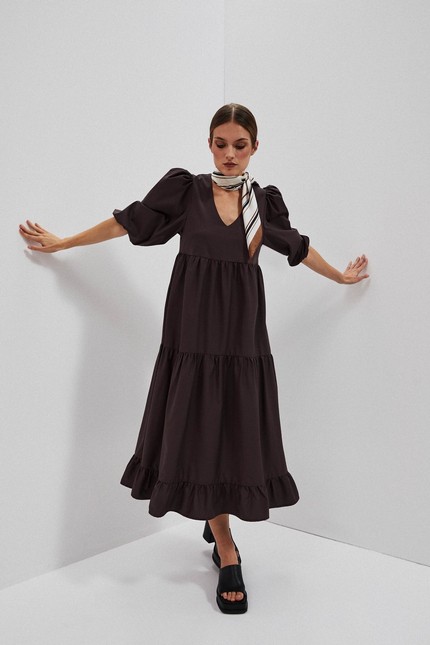 Marisse Women's Dress L-Su-4027 D.Oak
