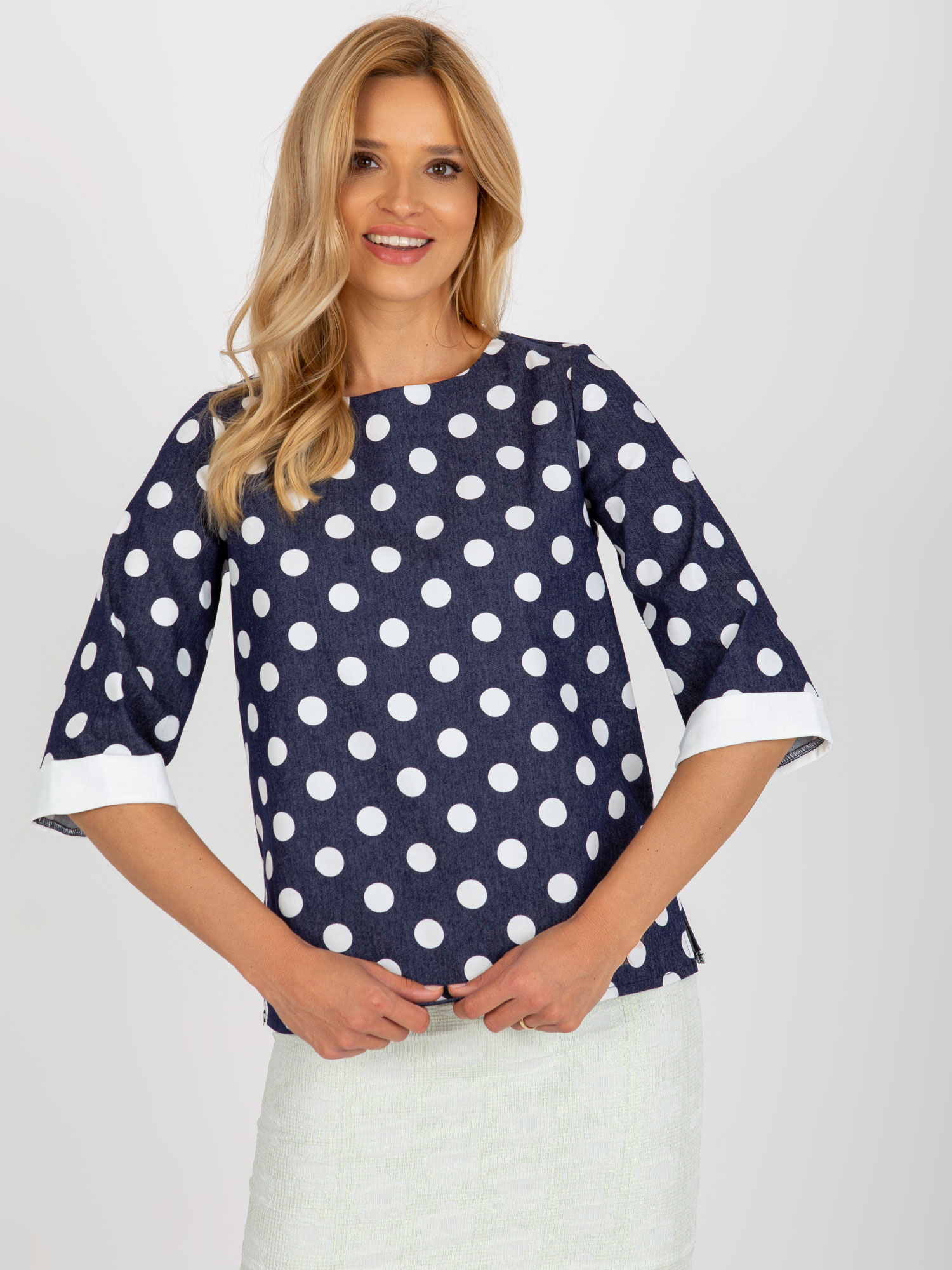 Blouse-LK-BZ-506755.56P-navy Blue