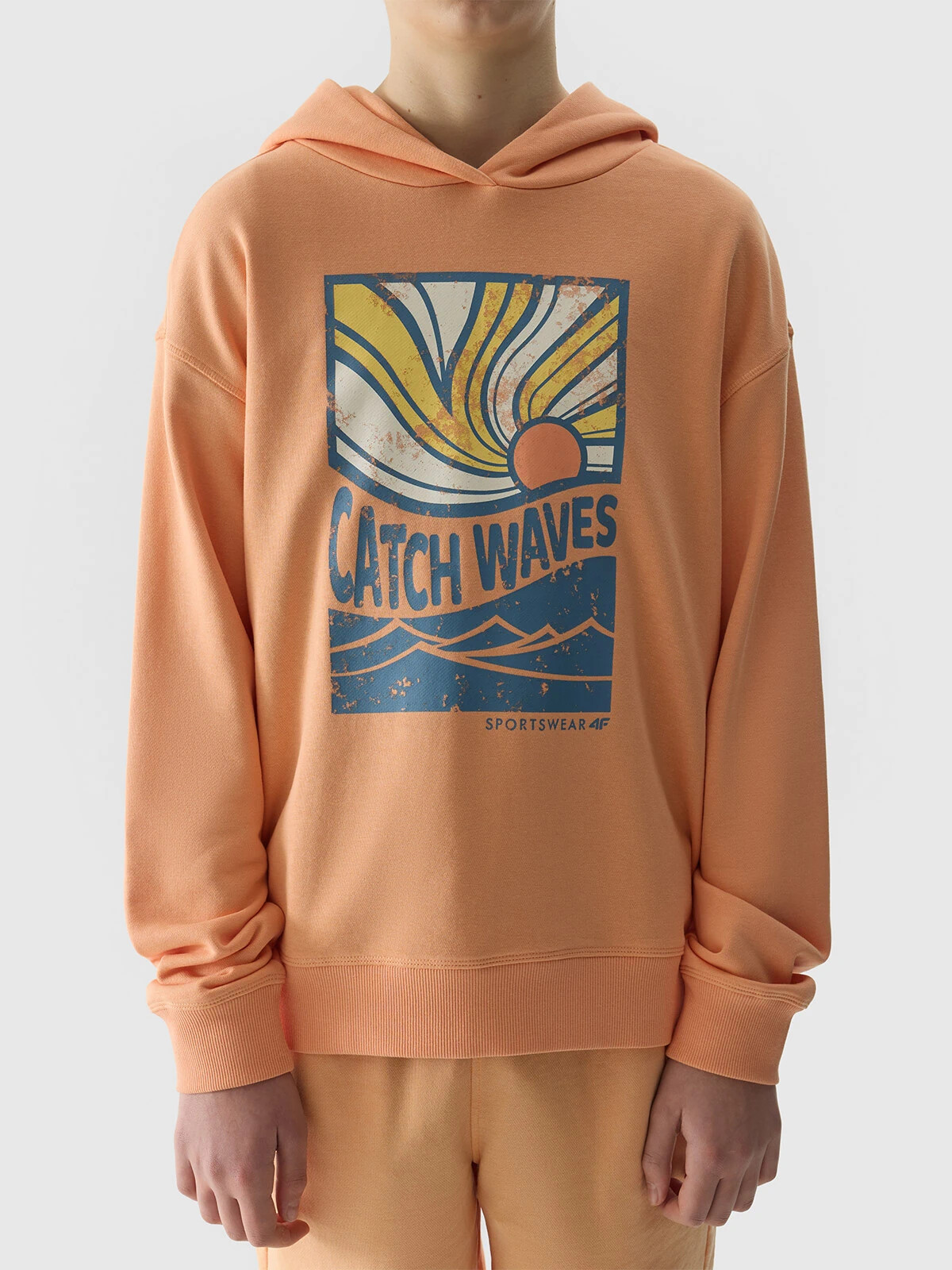 Boys&#039; 4F Hoodie - Orange