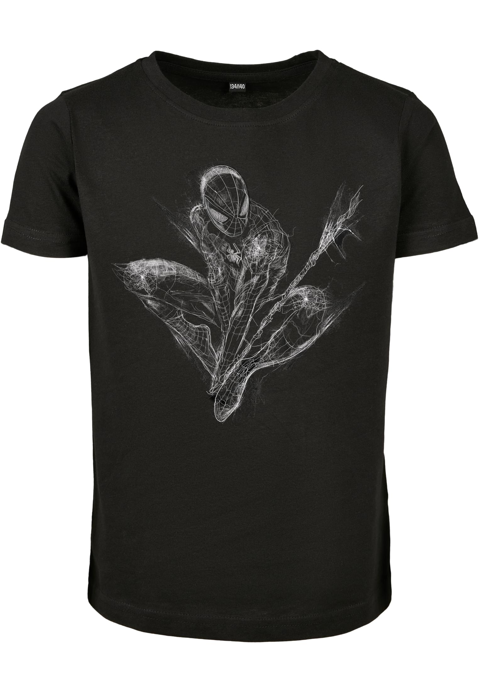 Childrens T-shirt Spiderman Scratched black