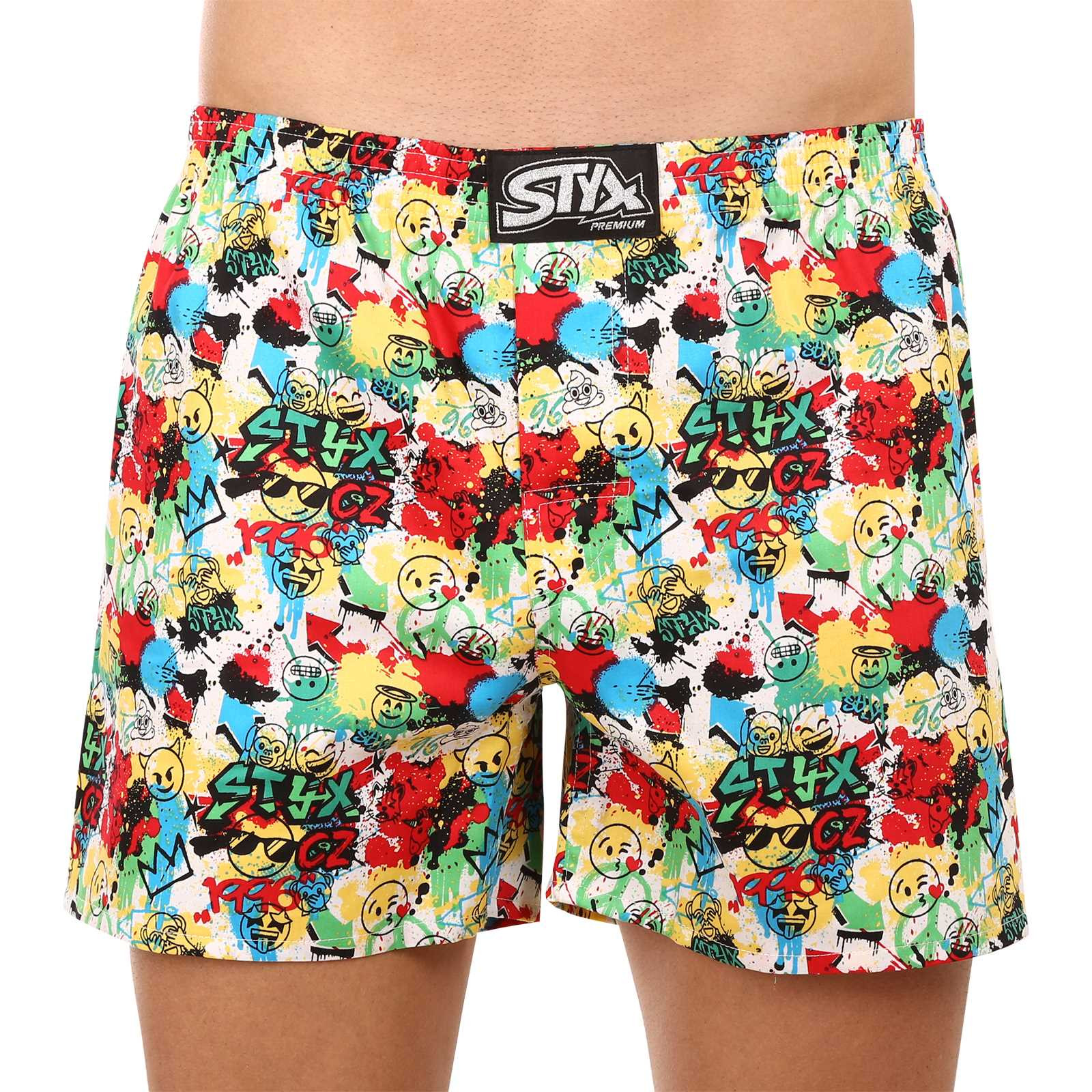 Men's Briefs Styx Premium Art Classic Elastic Emoji