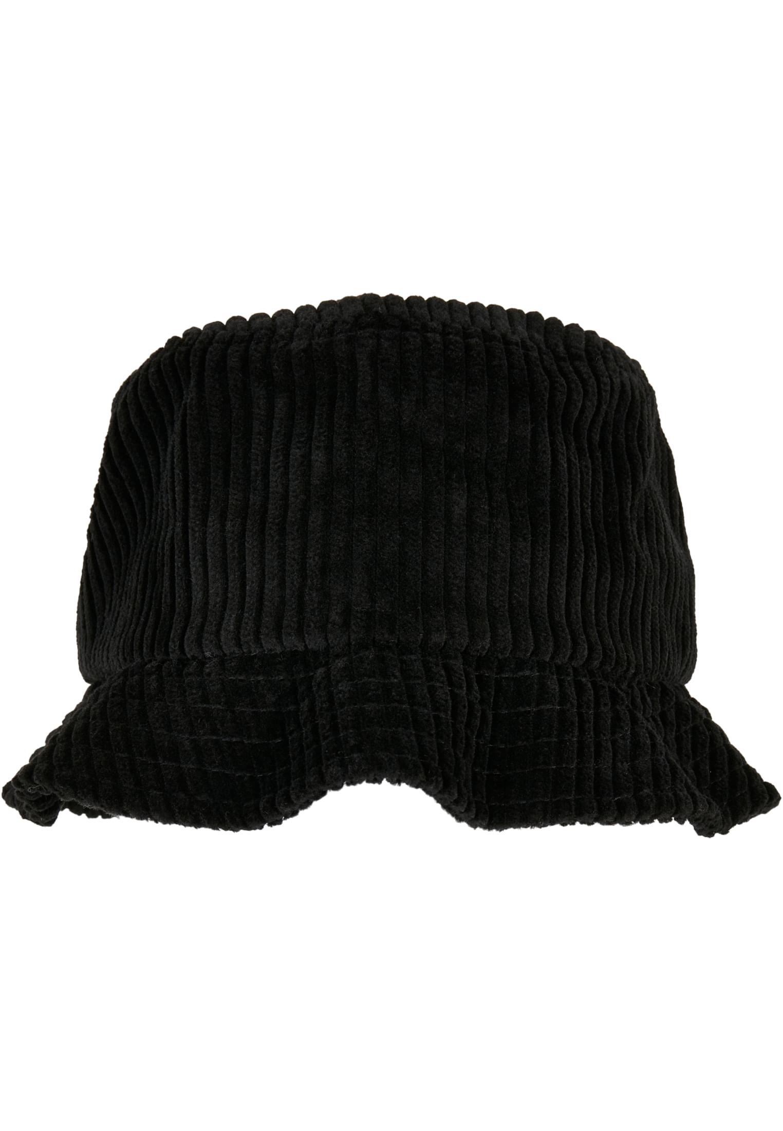Levně Velký manšestrový klobouk černý