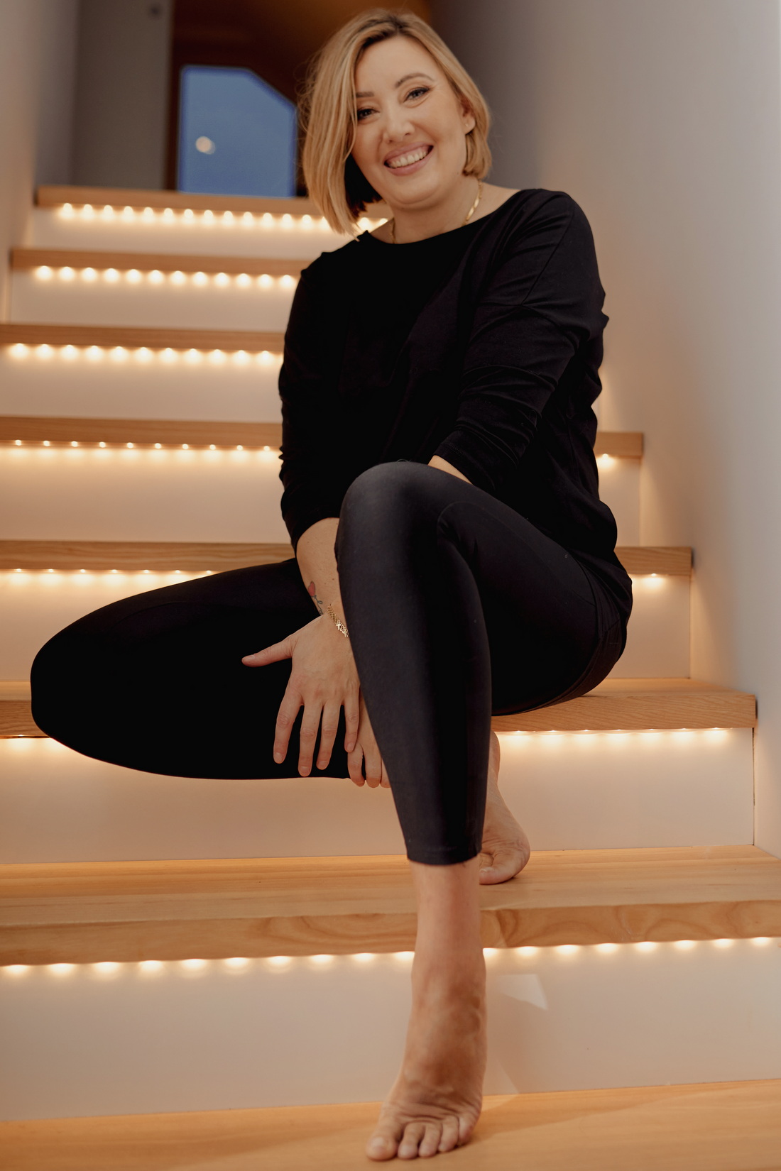 Fitted Women's Black Push Up Pants