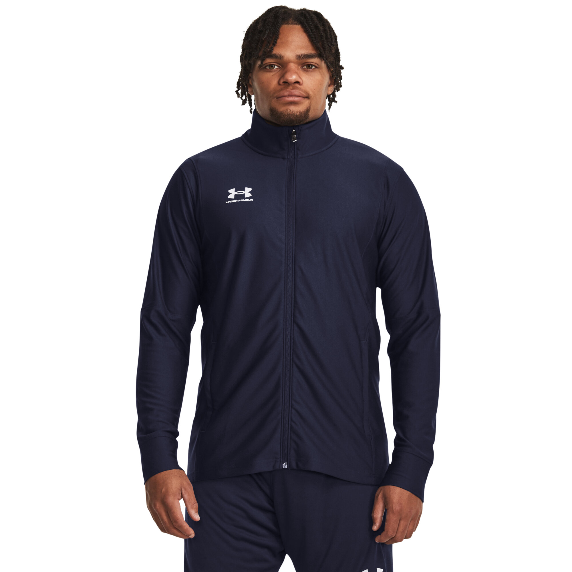 Tmavě modrá sportovní bunda Under Armour UA M's Ch. Track Jacket