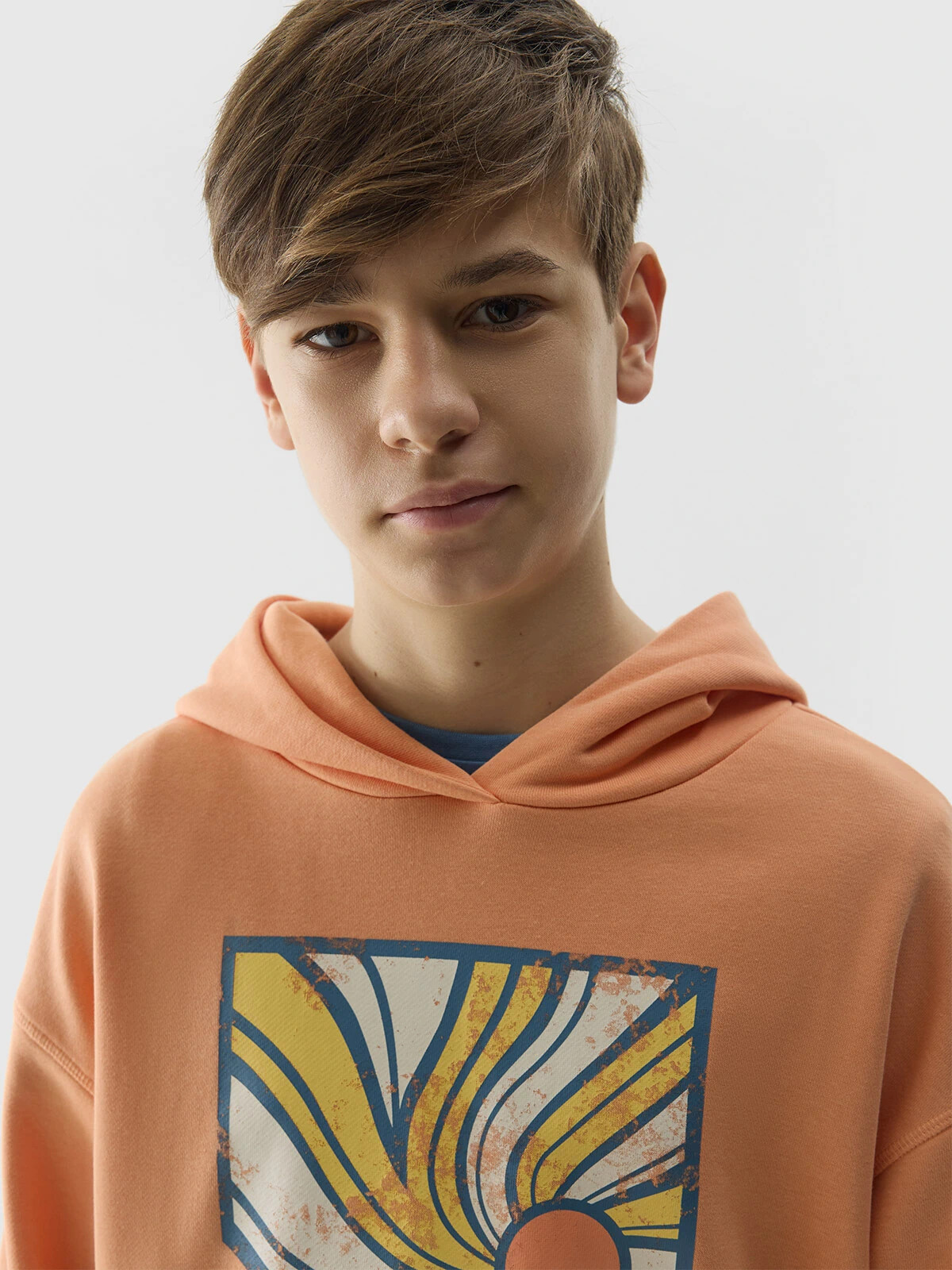 Boys&#039; 4F Hoodie - Orange