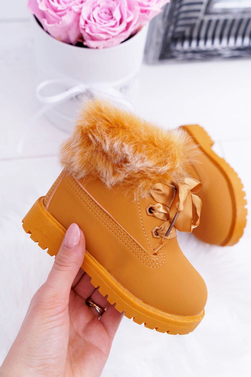 Children's Ankle Boots Insulated Camel Tesoro