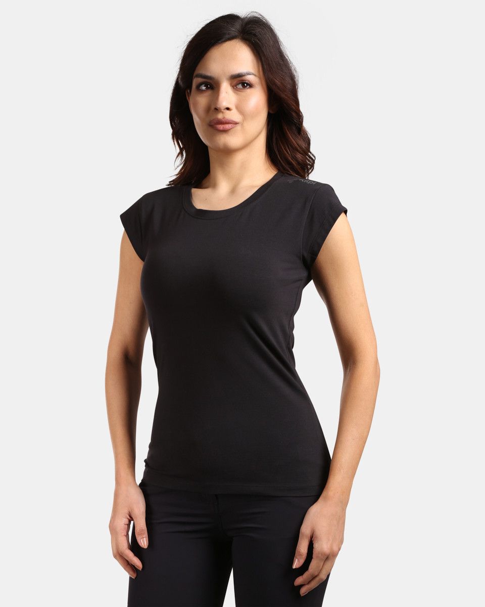 Women's cotton T-shirt Kilpi PROMO-W Black