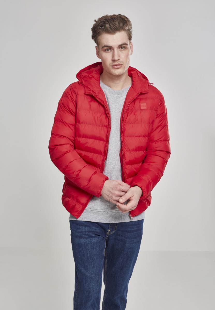 Basic Bubble Jacket fire red