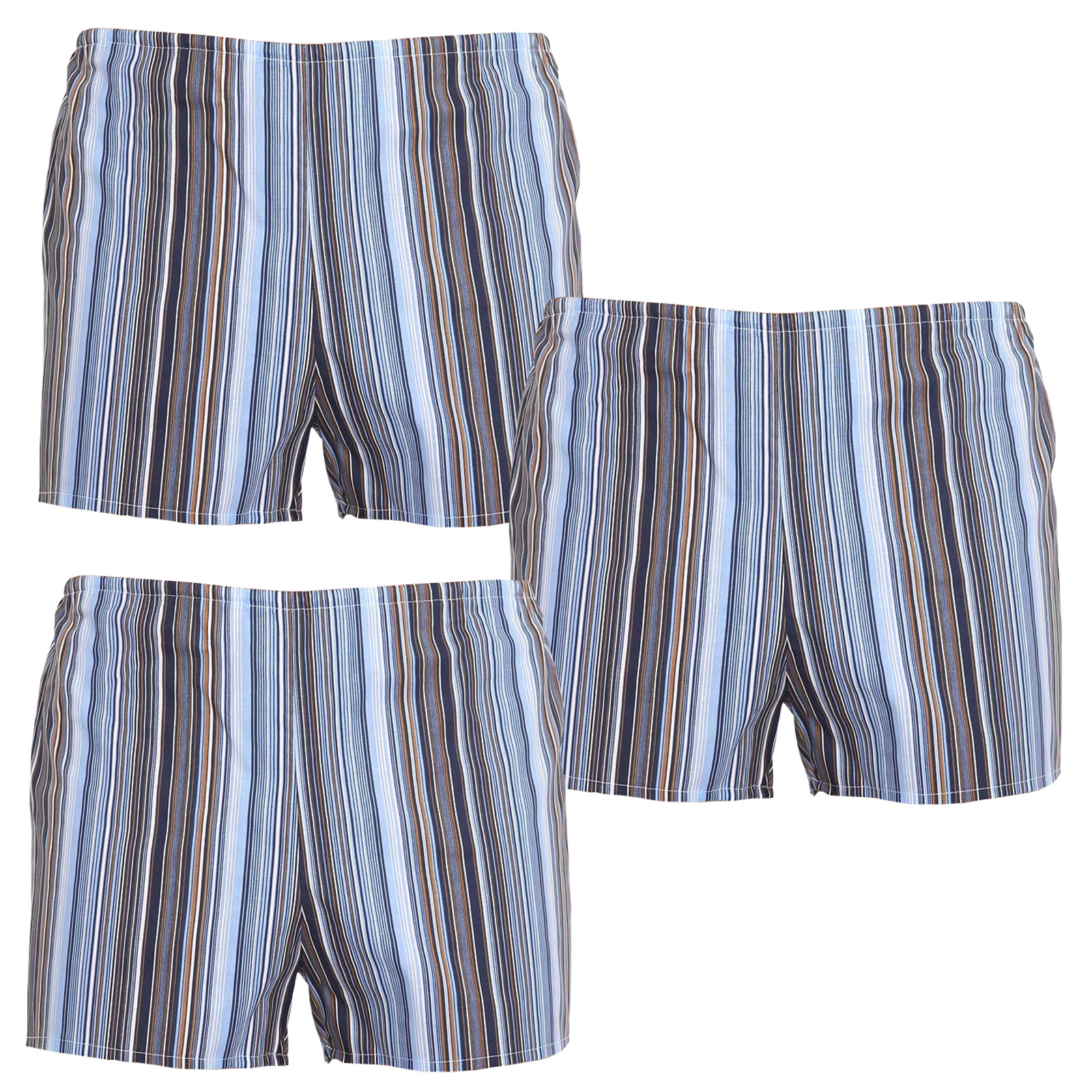 3PACK classic men's shorts Foltýn multicolor oversize