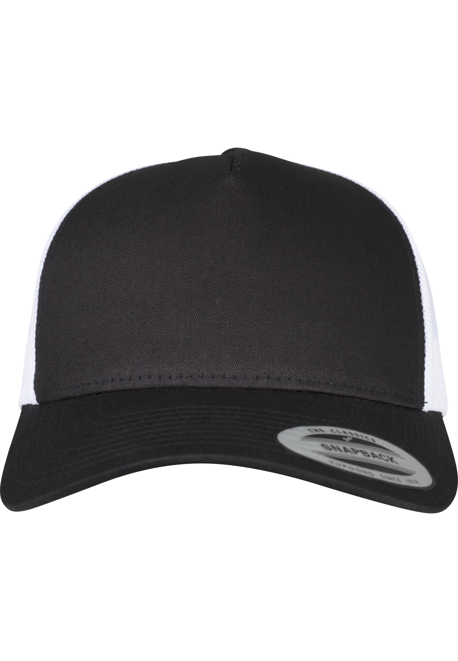 5-Panel Retro Trucker 2-Tone Cap Blk/wht