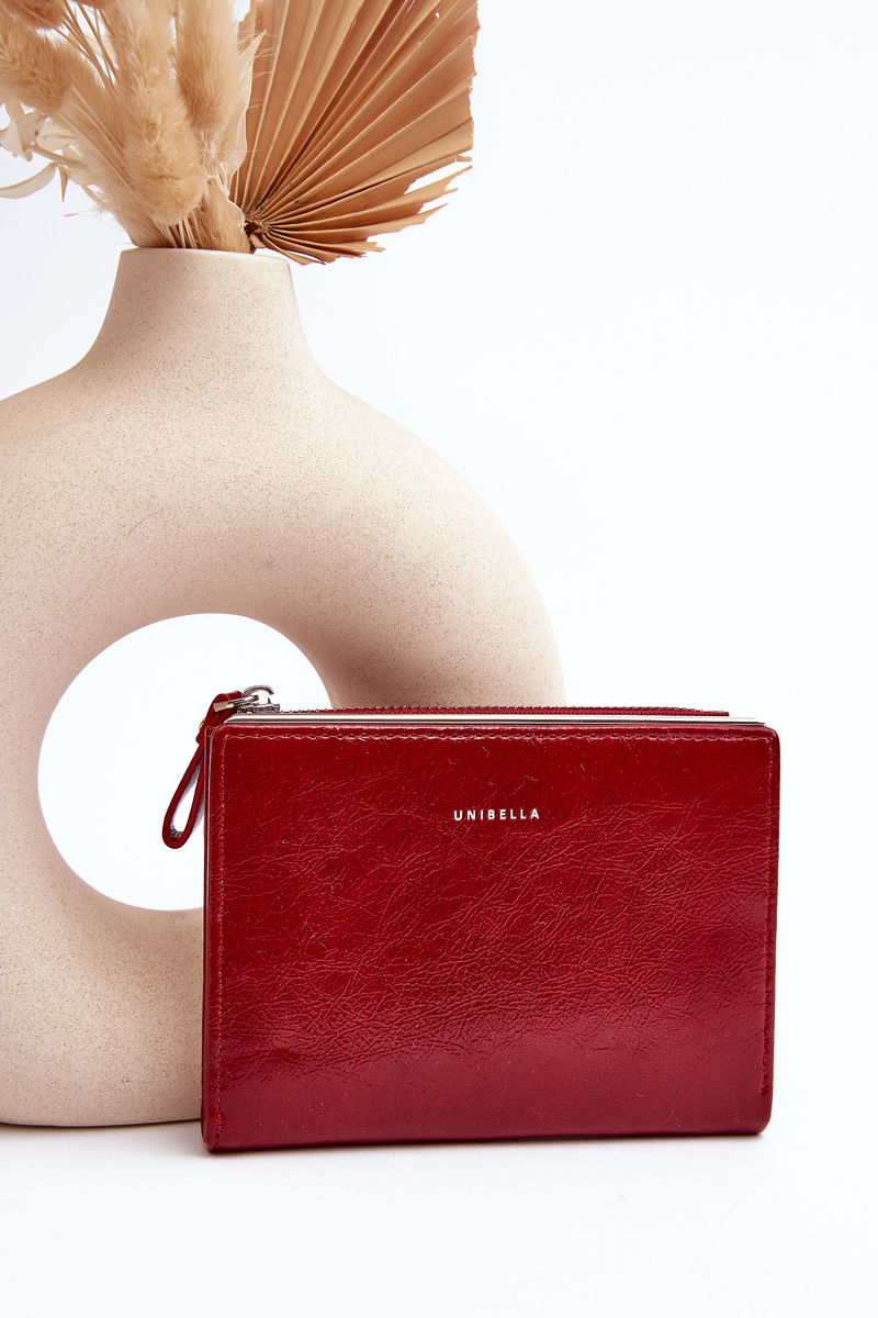 Women's Red Leather Wallet Cudea