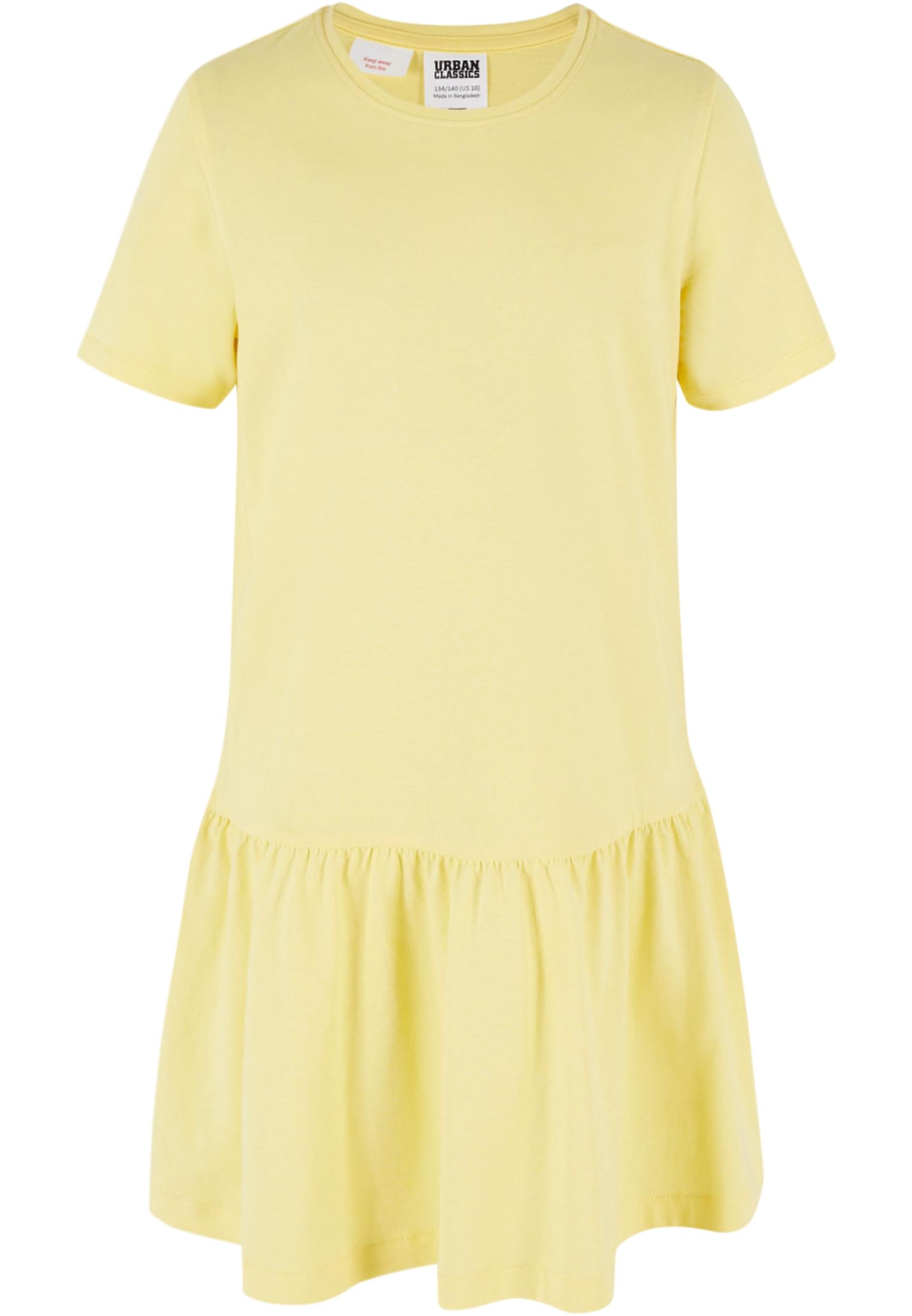 Valance Tee Dress For Girls - Yellow