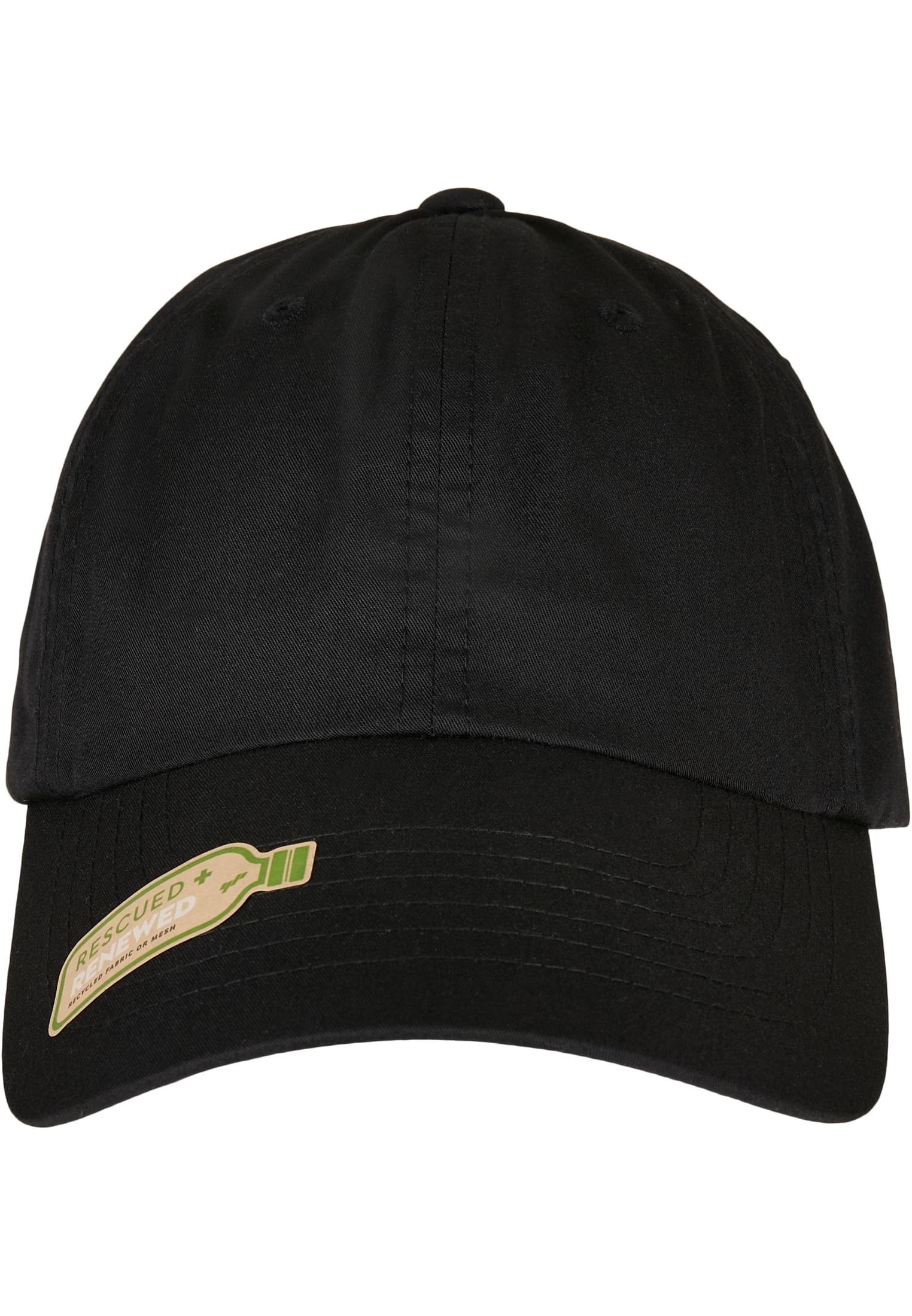 Black cap made of recycled polyester