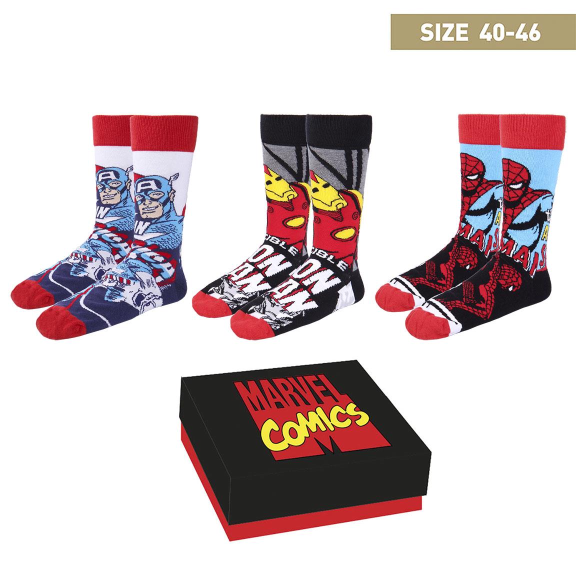 SOCKS PACK 3 PIECES MARVEL