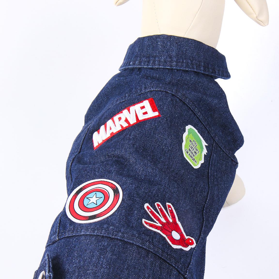 Džínsová bunda pre psy XXS Marvel
