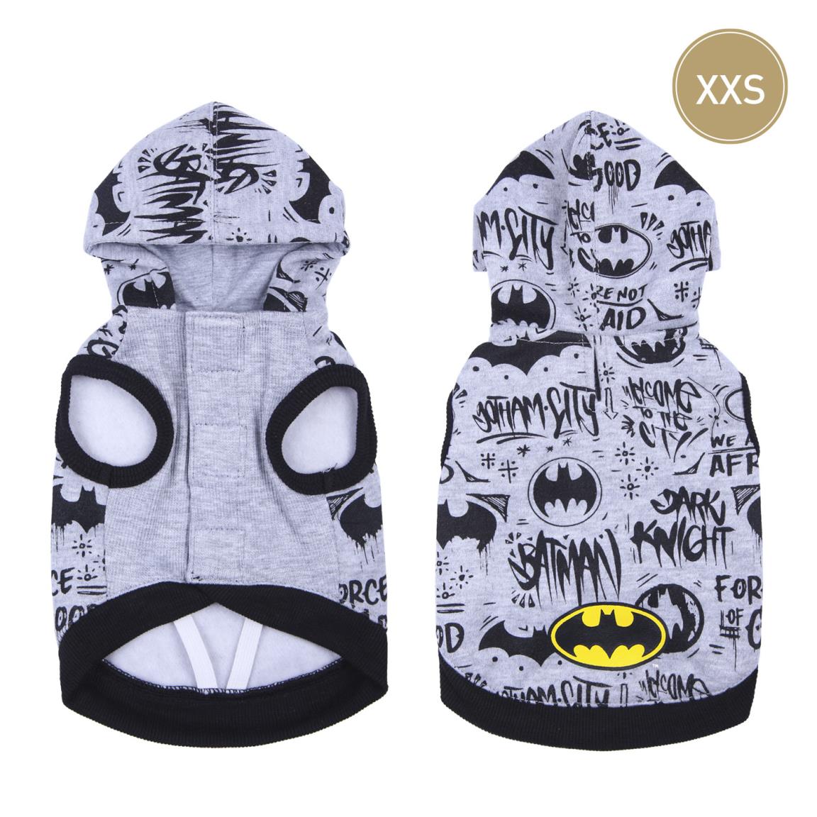 Levně DOG SWEATSHIRT XXS COTTON BRUSHED BATMAN