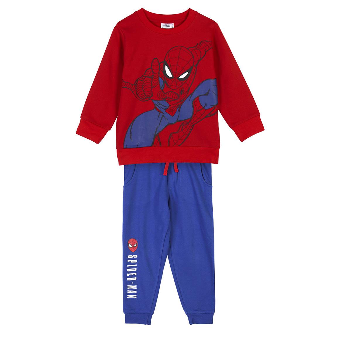 TRACKSUIT COTTON BRUSHED SPIDERMAN