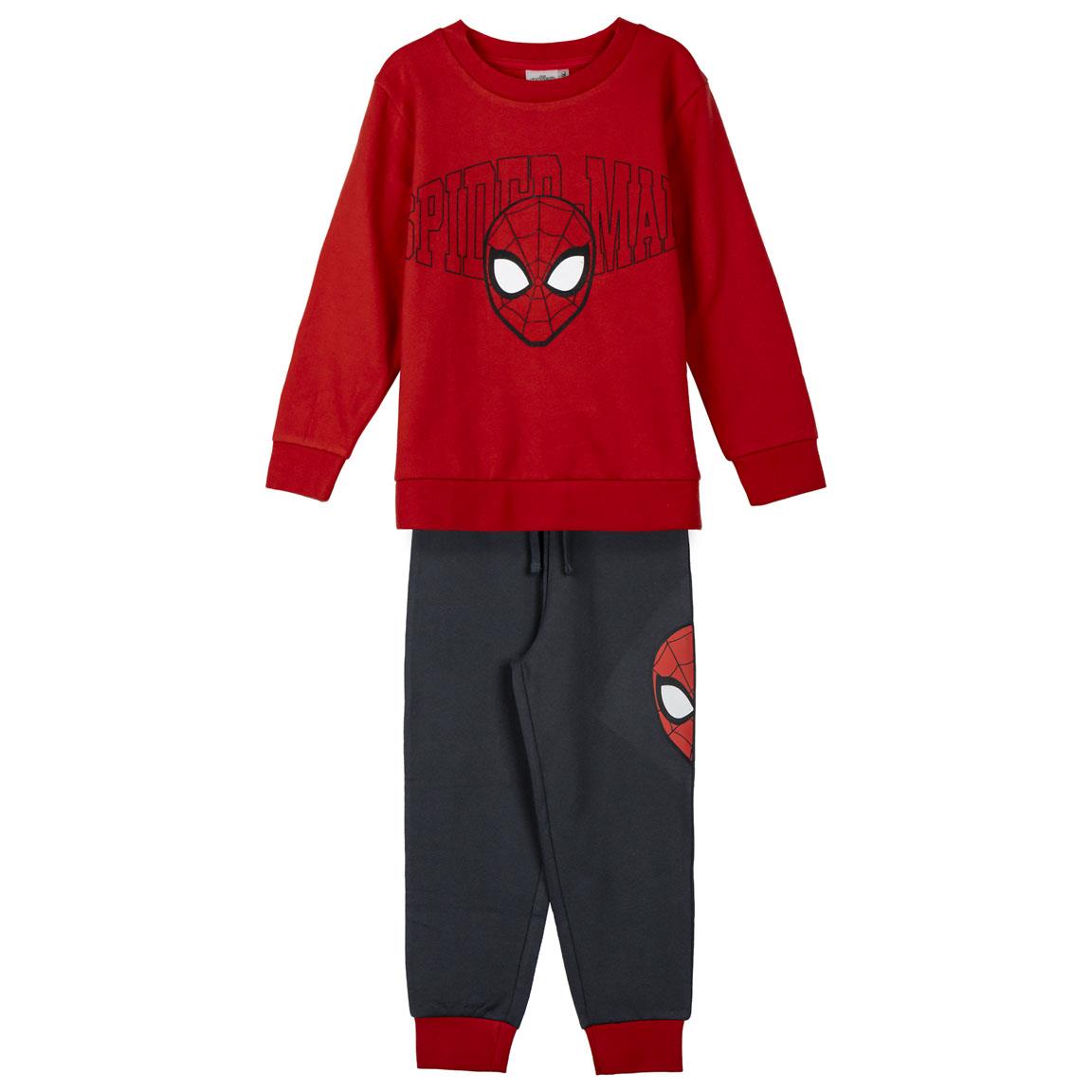 TRACKSUIT COTTON BRUSHED SPIDERMAN