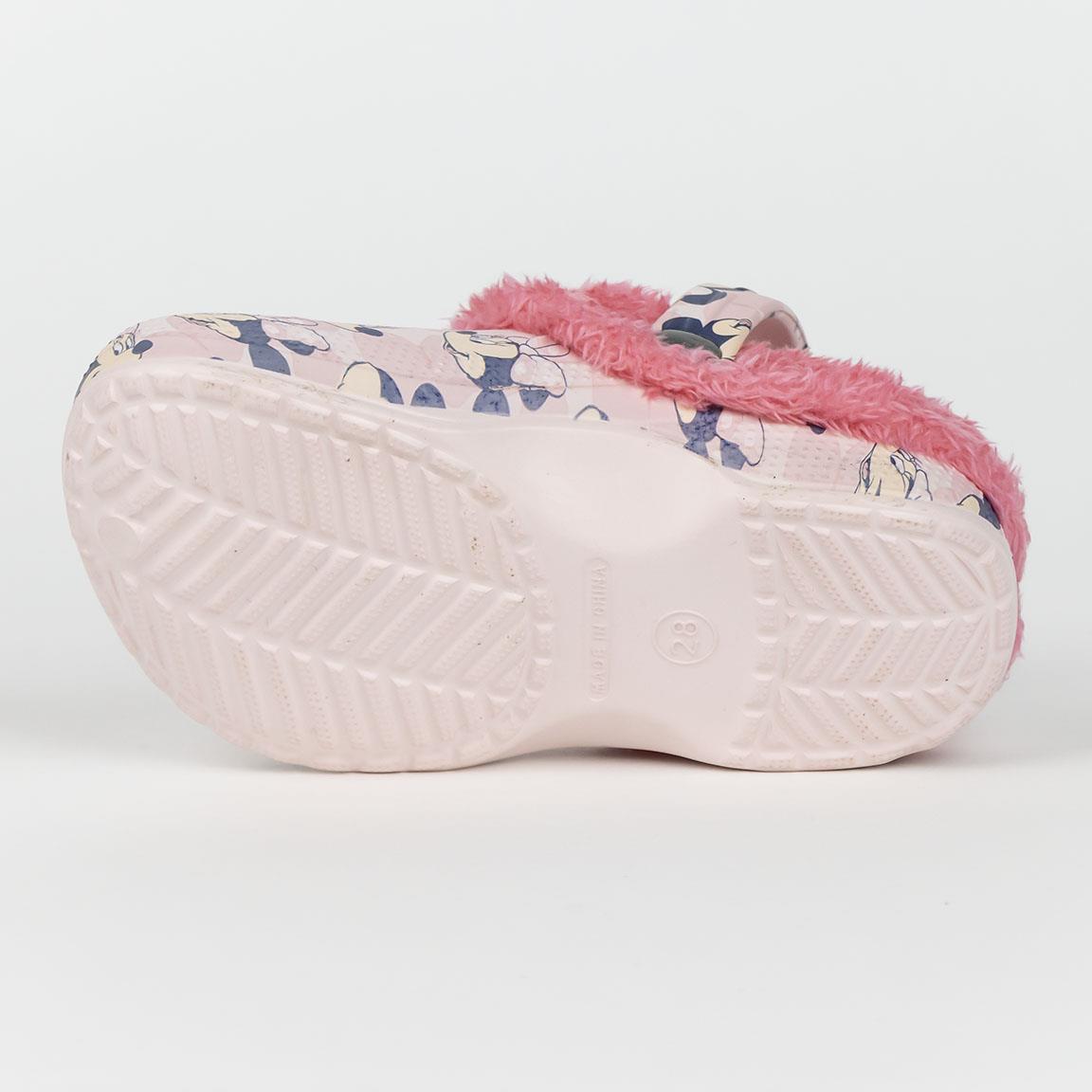 HOUSE SLIPPERS CLOG FLEECE MINNIE