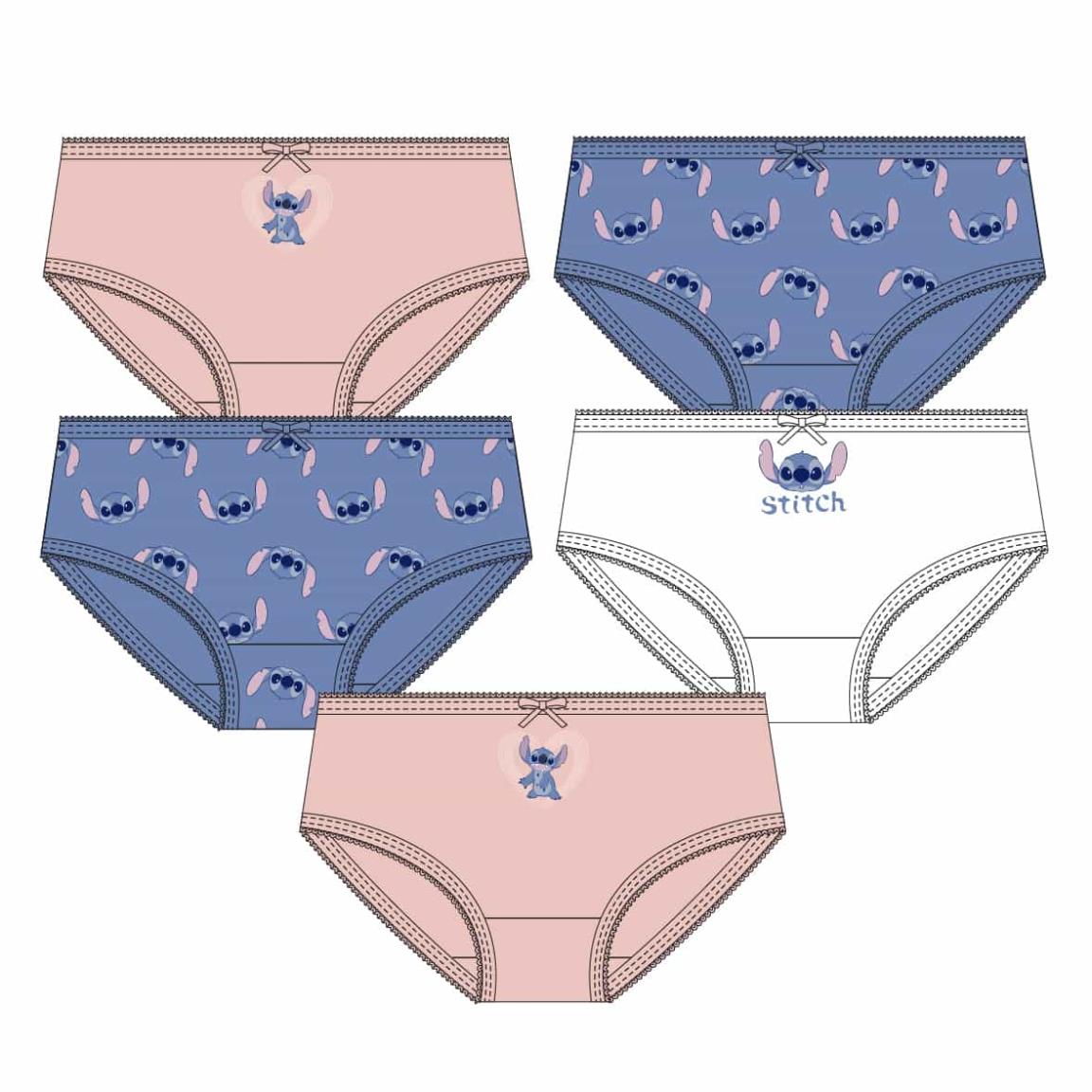 GIRLS' UNDERWEAR SET SINGLE JERSEY 5 PIECES STITCH