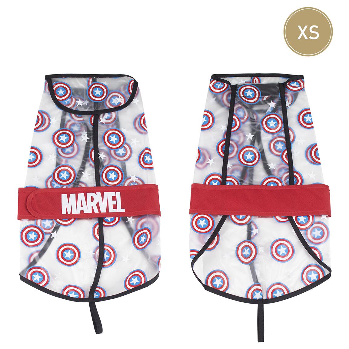 RAINCOAT FOR DOGS XS AVENGERS CAPITAN AMERICA