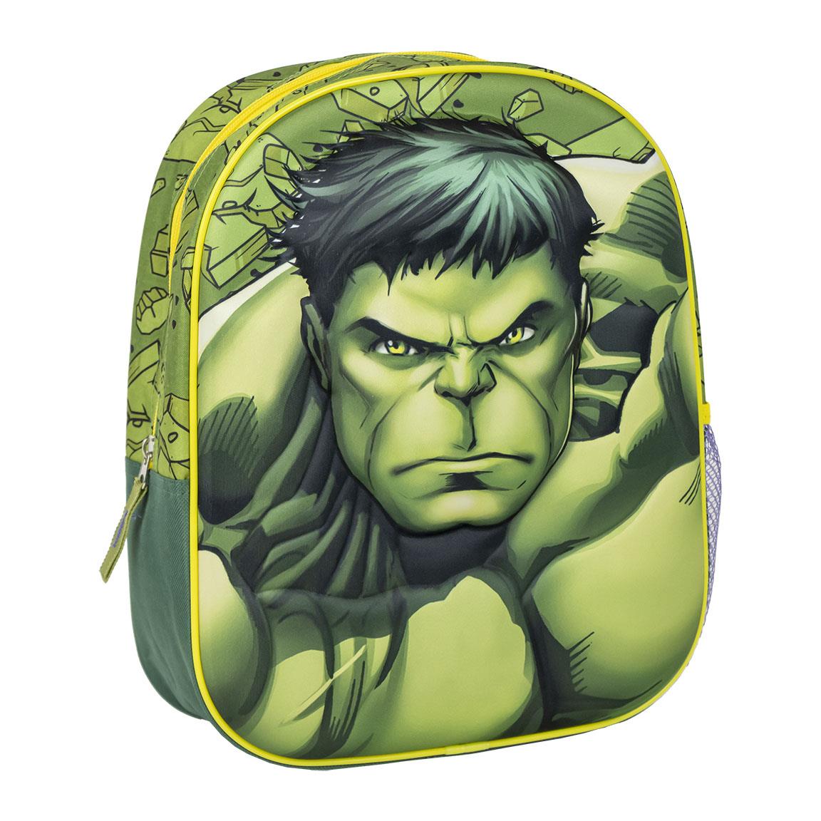 Фото - Рюкзак MARVEL AVENGERS KIDS BACKPACK 3D AVENGERS HULK 