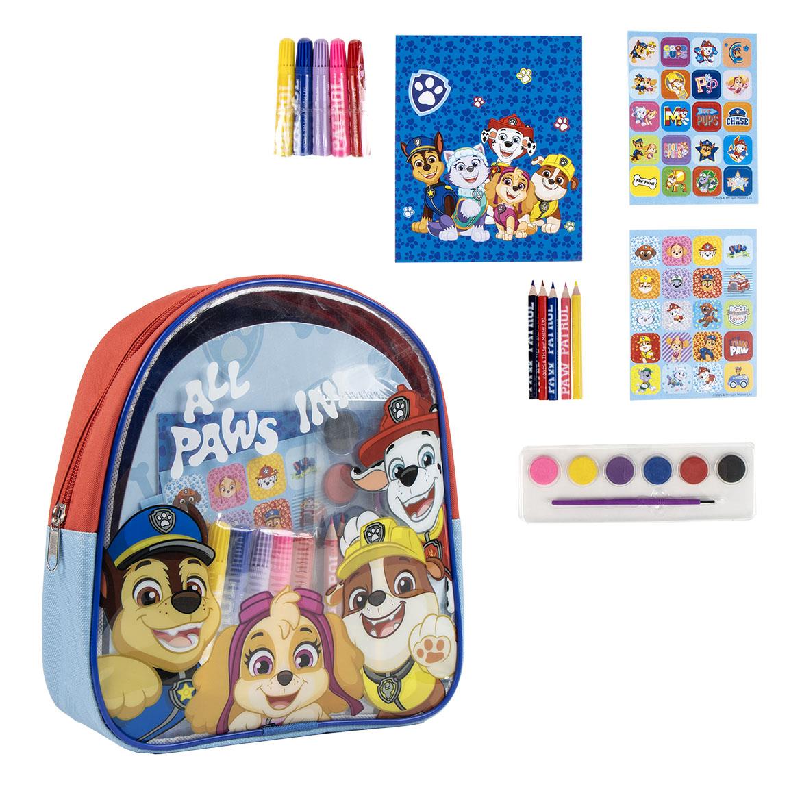 COLOREABLE BACKPACK PAW PATROL