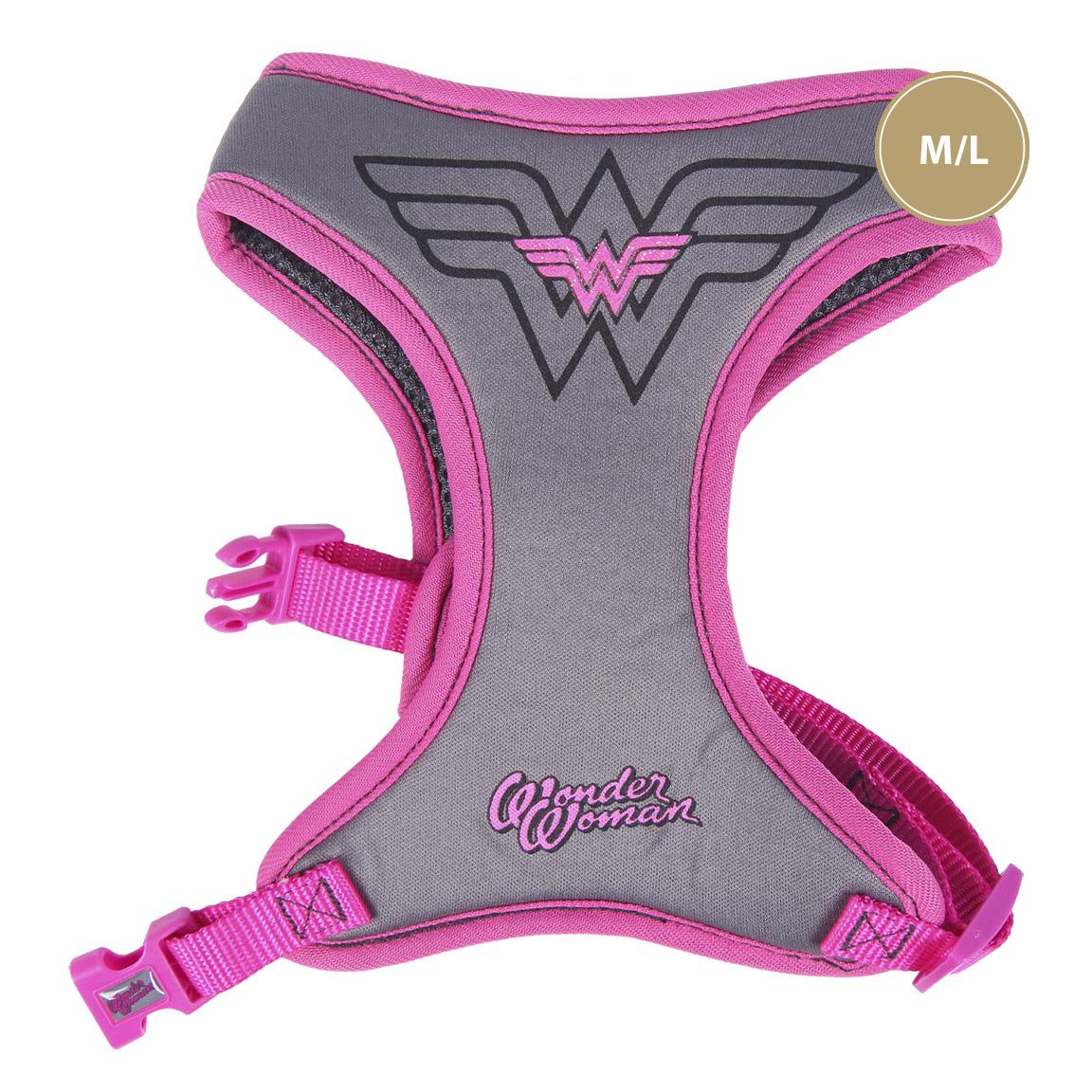 DOG HARNESS M/L WONDER WOMAN