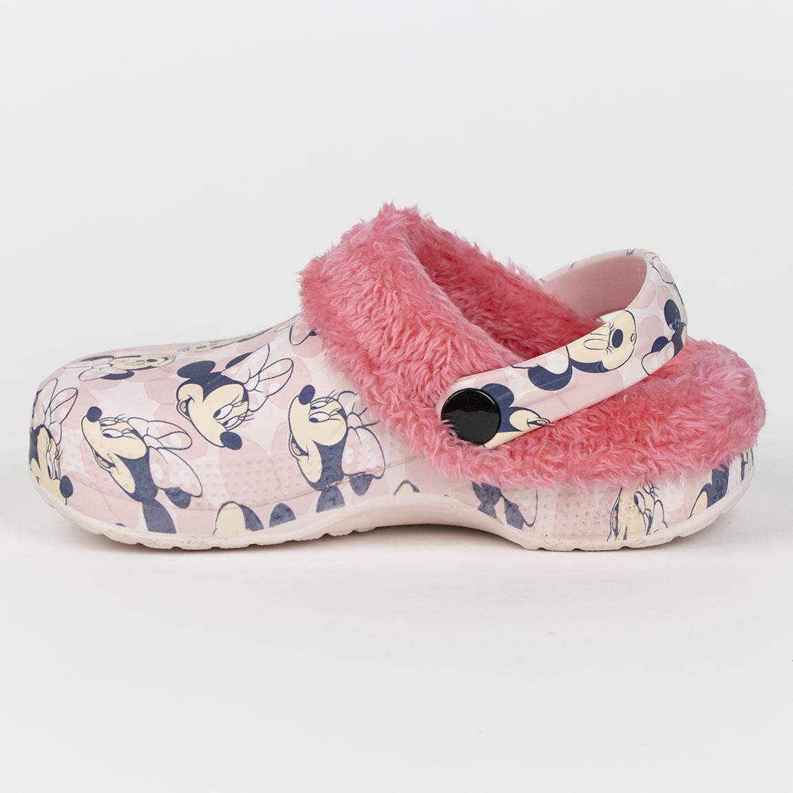 HOUSE SLIPPERS CLOG FLEECE MINNIE