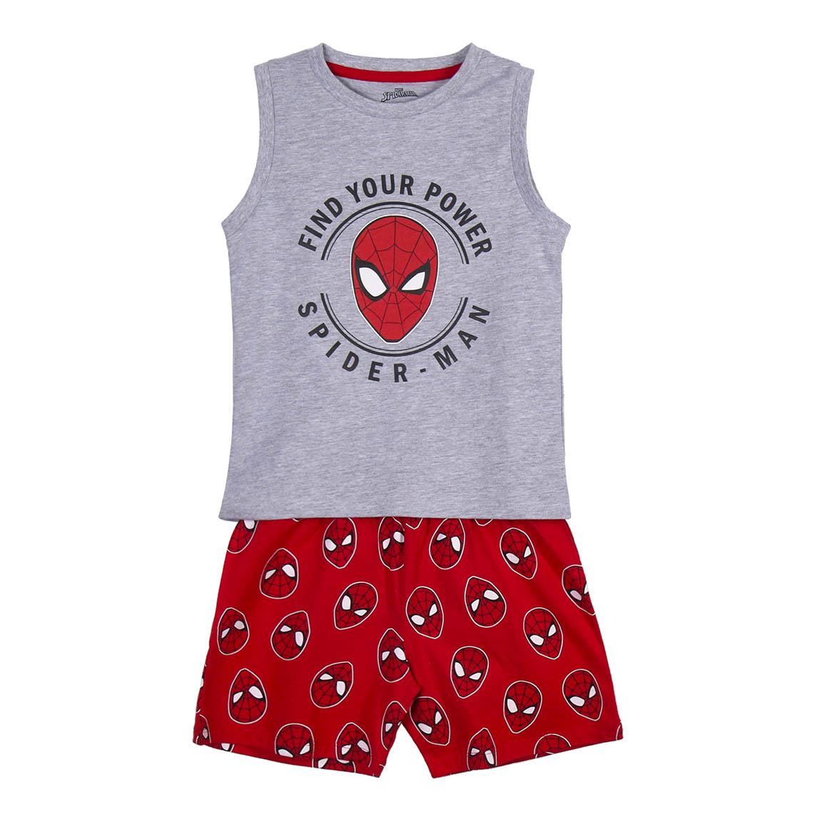 SHORT PYJAMAS SINGLE JERSEY SUSPENDERS SPIDERMAN