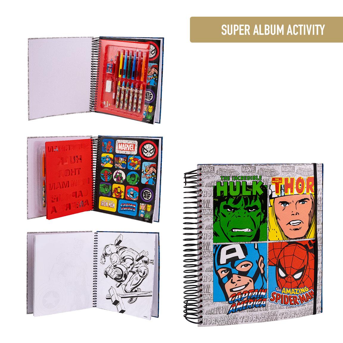 Фото - Блокнот MARVEL SUPER ACTIVITY ALBUM COLOREABLE 