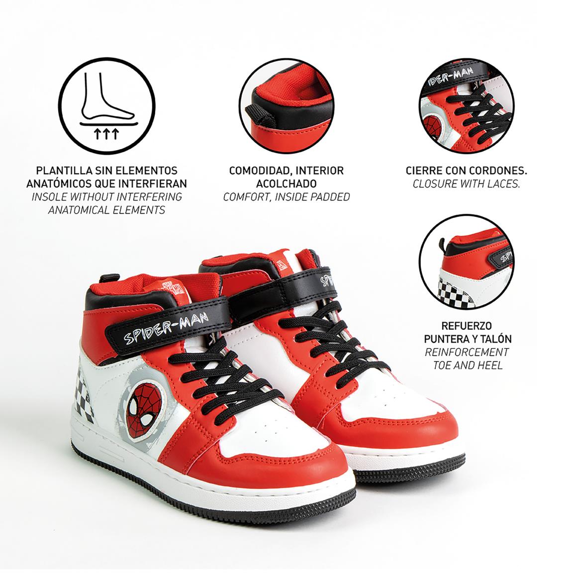 SPORTY SHOES PVC SOLE SPIDERMAN