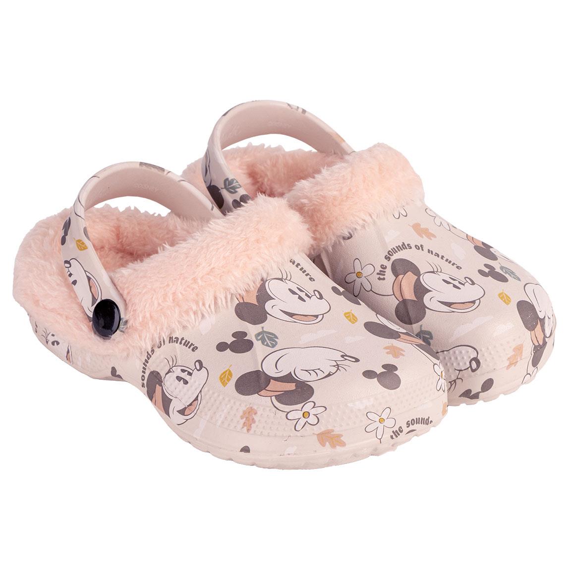 HOUSE SLIPPERS CLOG FLEECE MINNIE